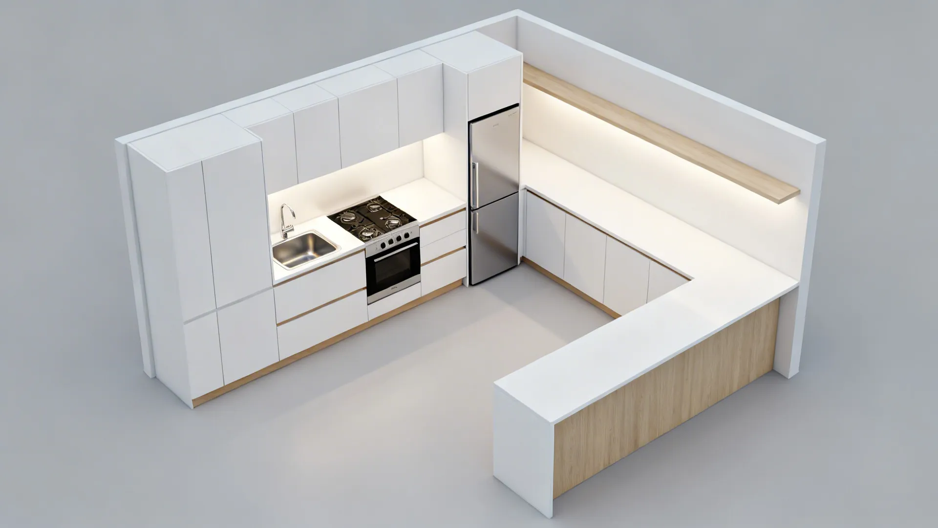 L-Shaped Layouts That Free Counter Space