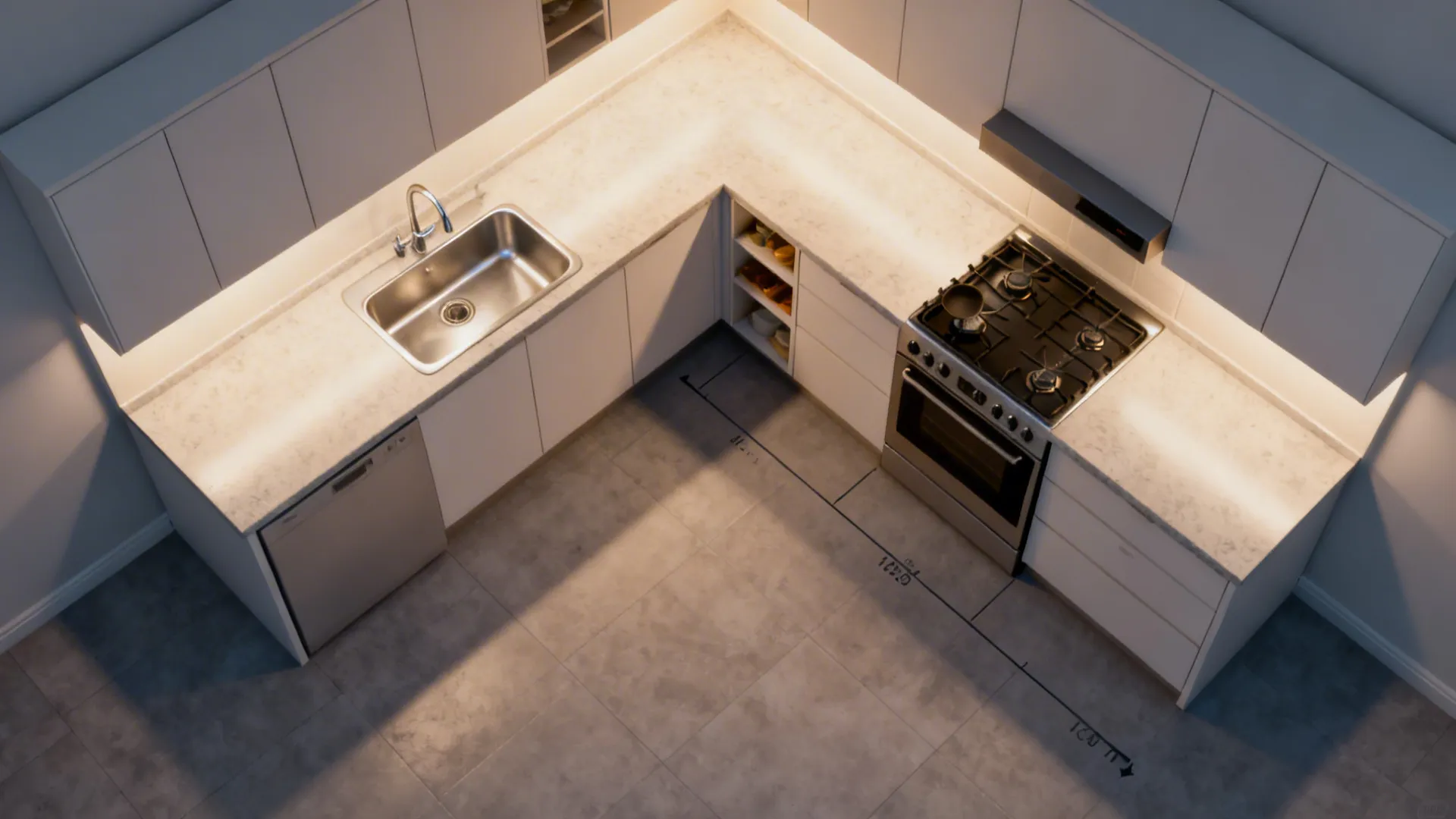 L-Shaped Layouts That Free Counter Space