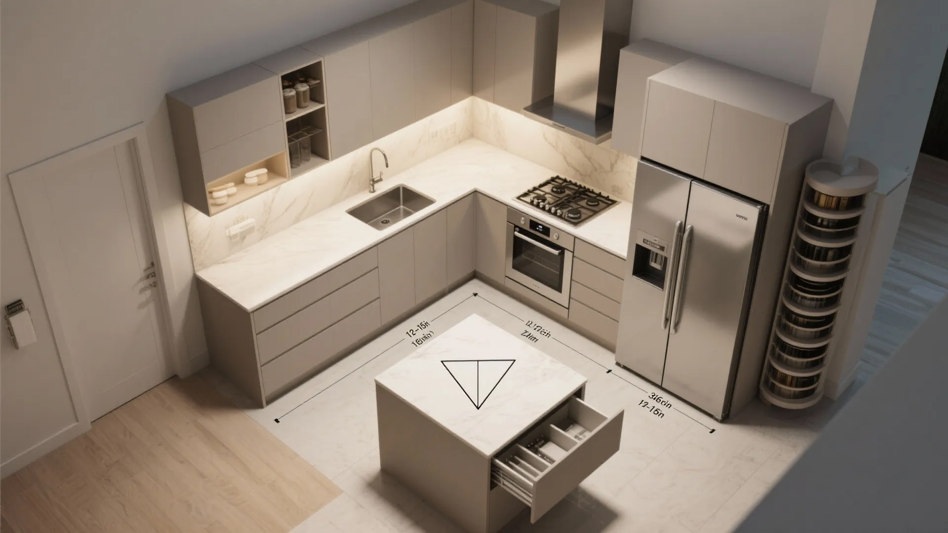 L-Shaped Layout to Unlock Counter Real Estate