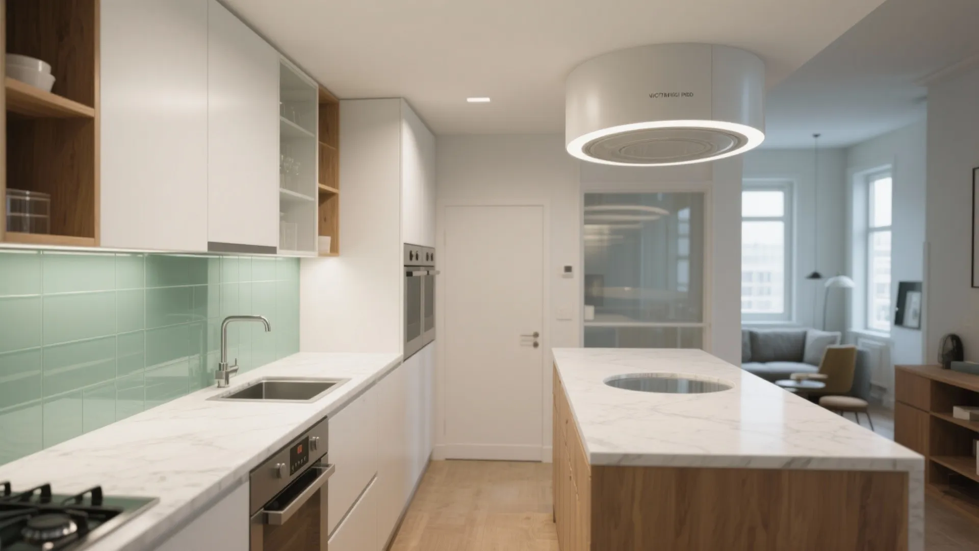 L-shaped small kitchen layout that unlocks counter space