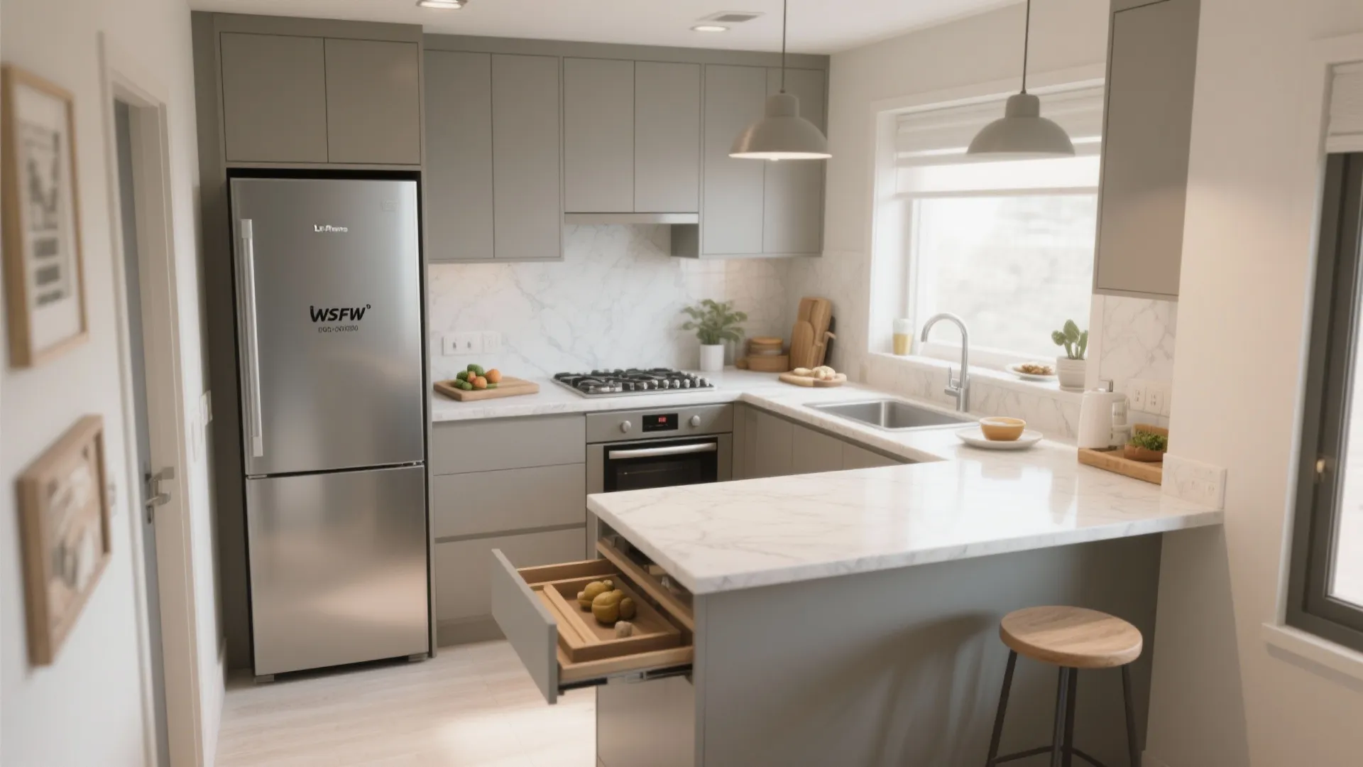 L-Shaped Layout to Unlock Counter Space