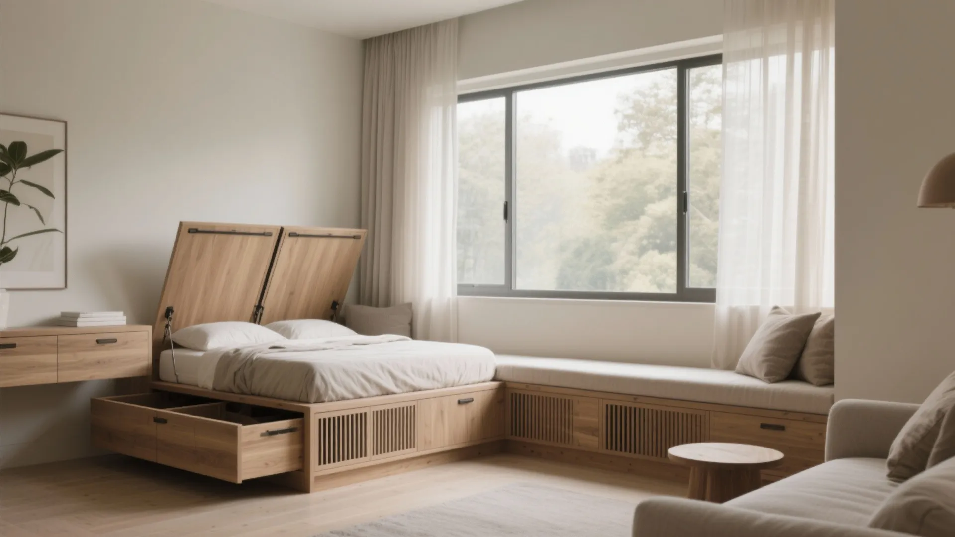 Built-In Window Bench Single (L-Nook Platform)