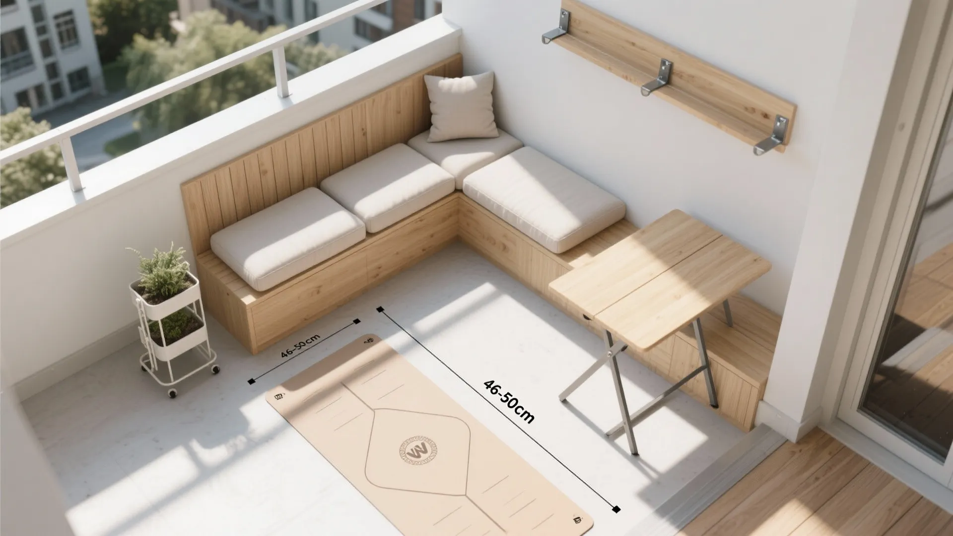 3) A Flexible L-Shaped Nook With a Fold-Down Moment