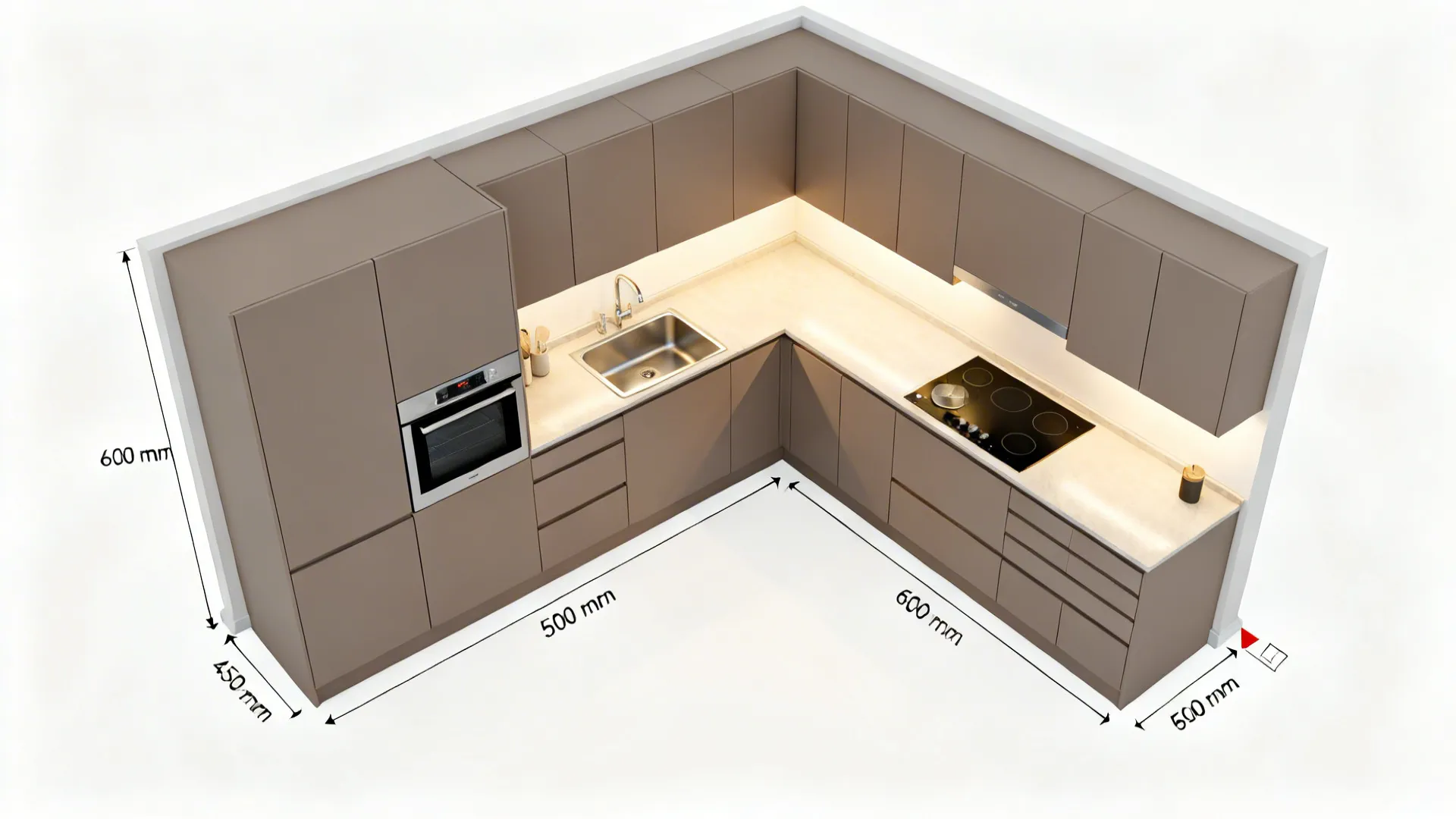 L-shaped long run: maximize counter in small footprints