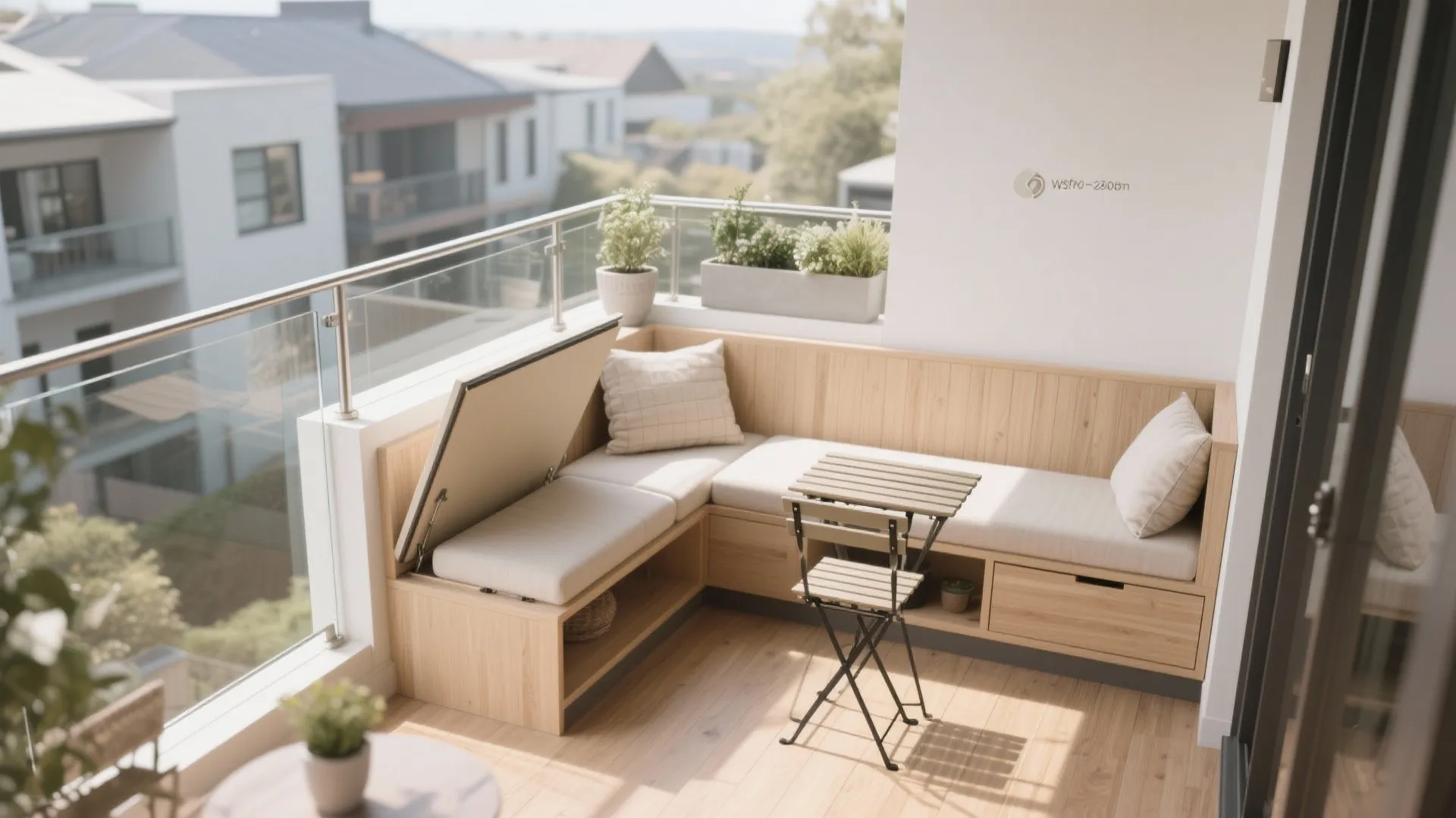 L-Shaped Seating with Hidden Storage