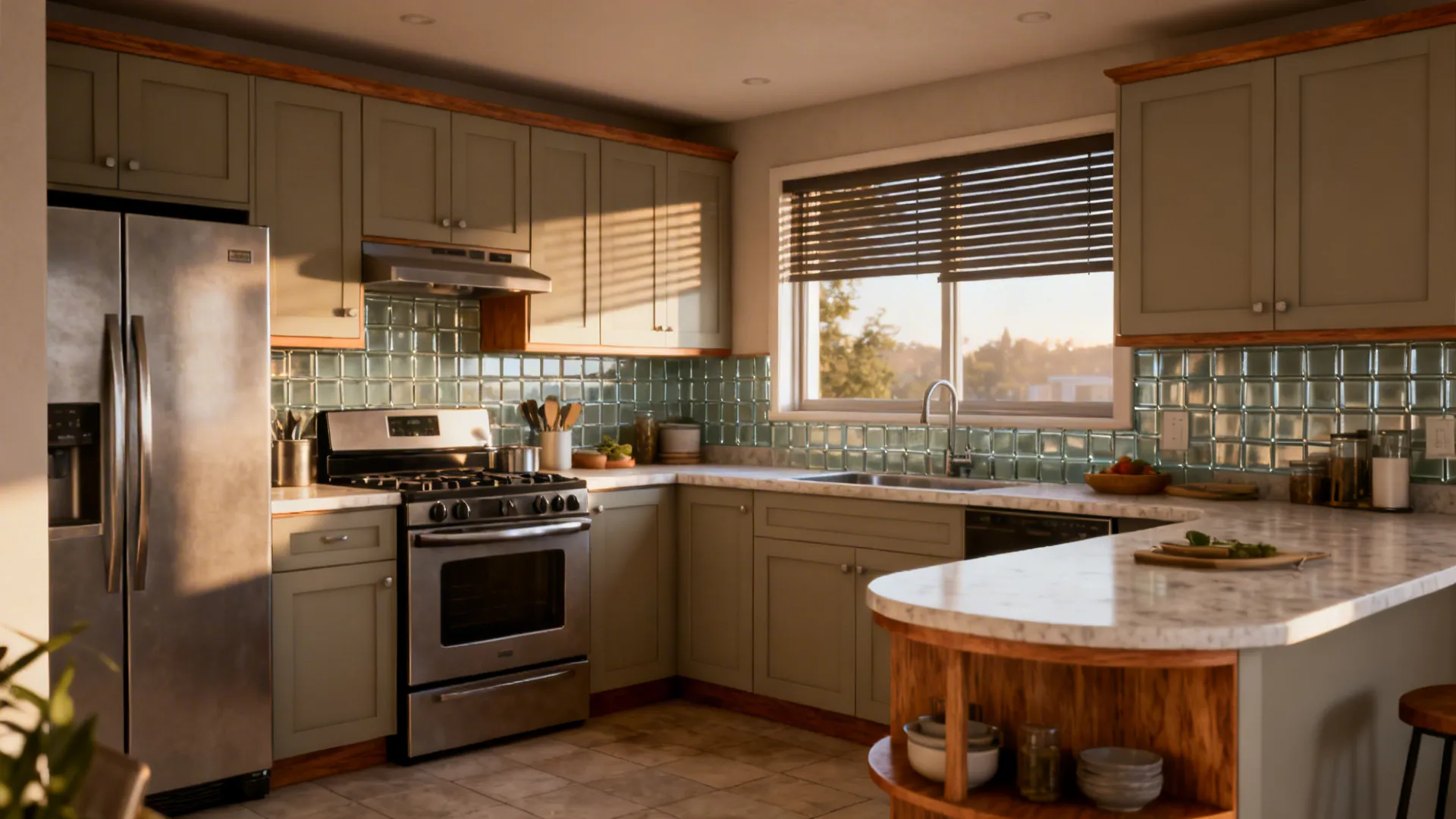 L-shaped layout that respects the 12×7 footprint