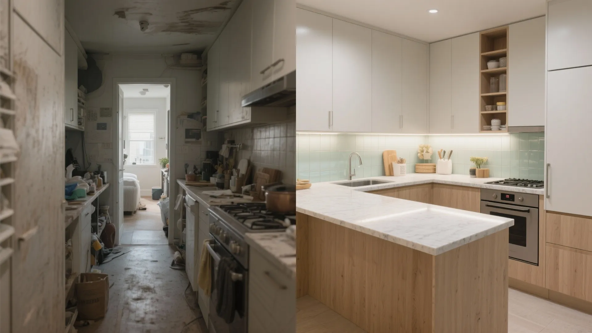 L-shaped layout to unlock more countertop