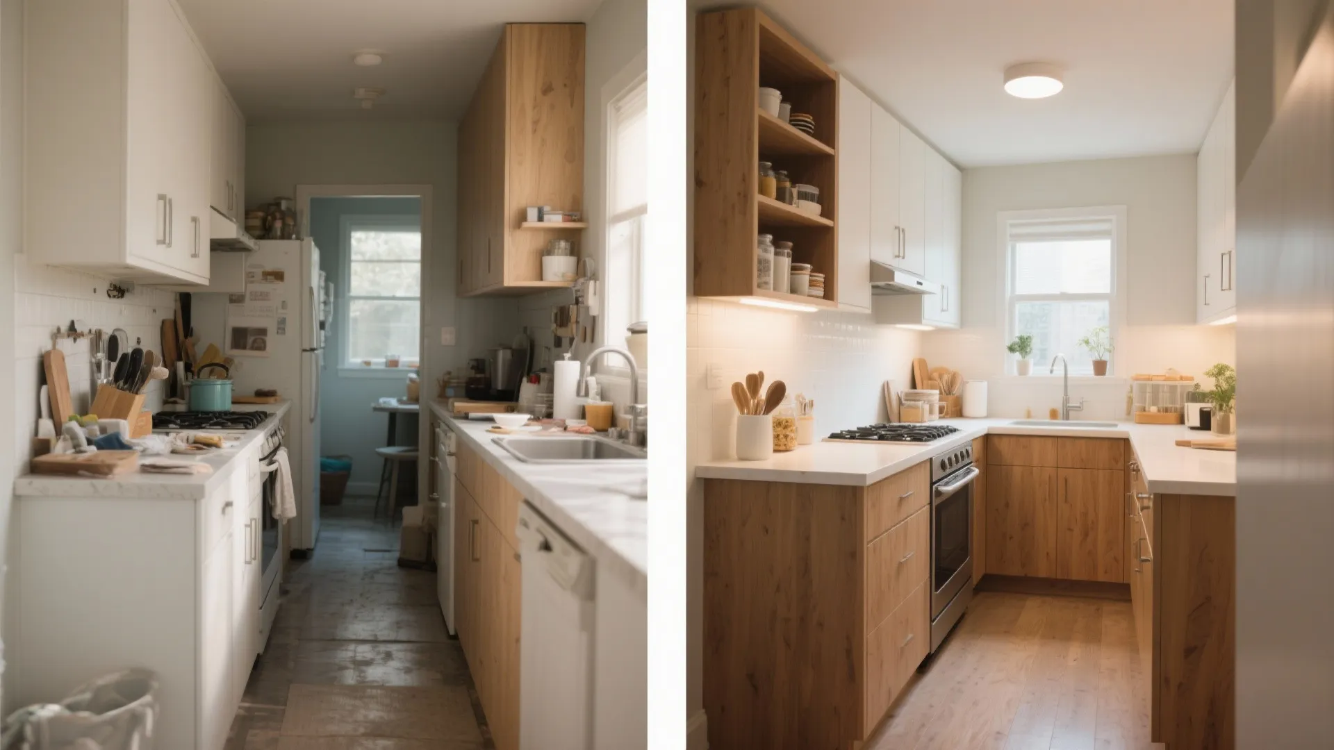 L-Shaped Layout to Maximize Counter Space