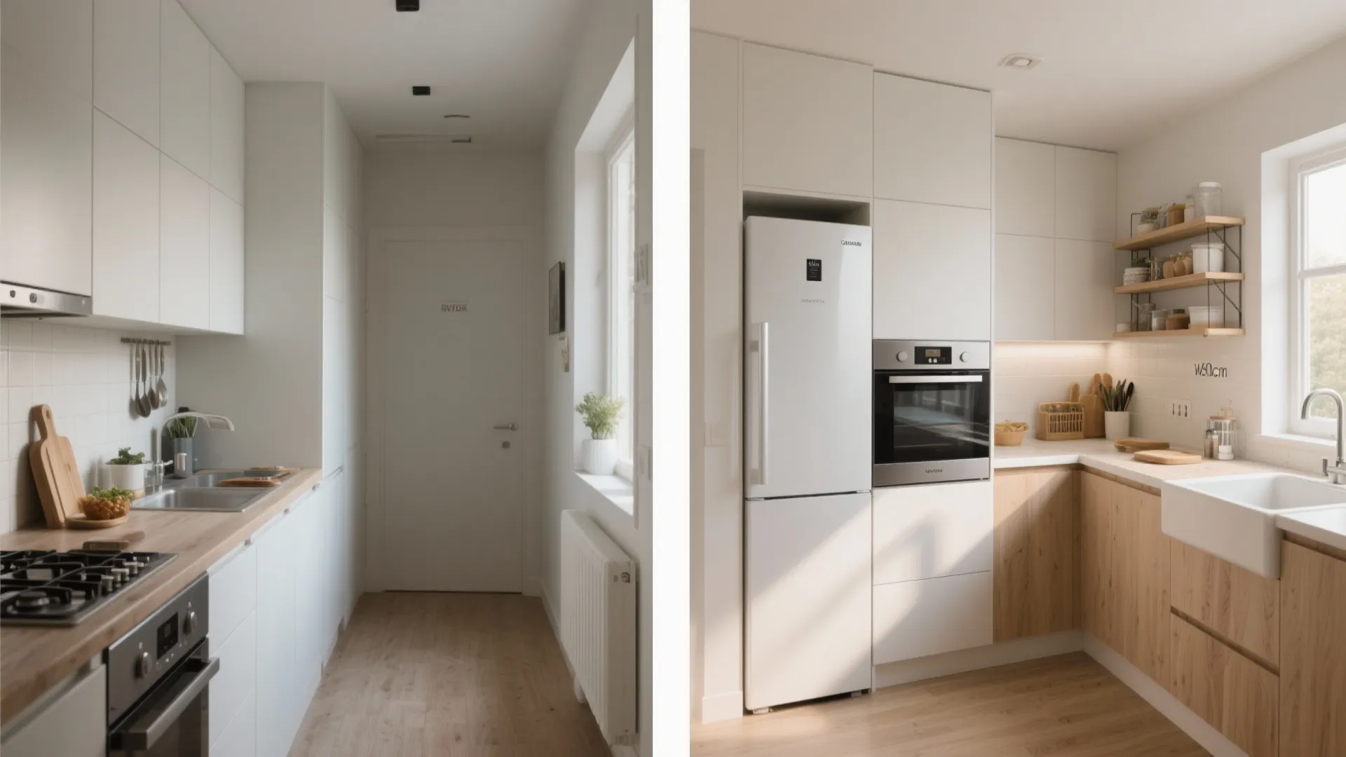 L-Shaped Layout to Free Counter Space