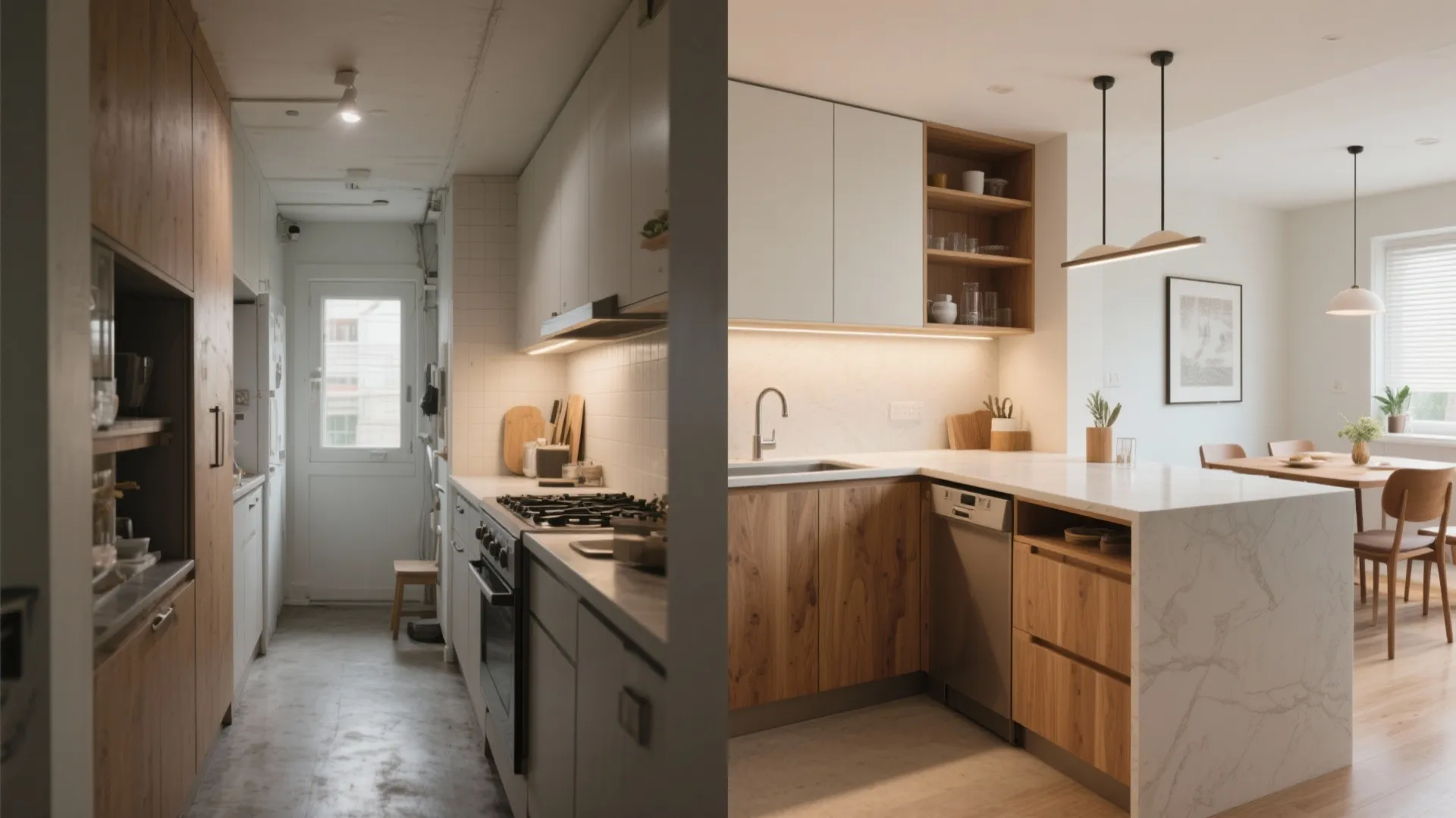 L-shaped kitchen planning for compact 3 BHKs