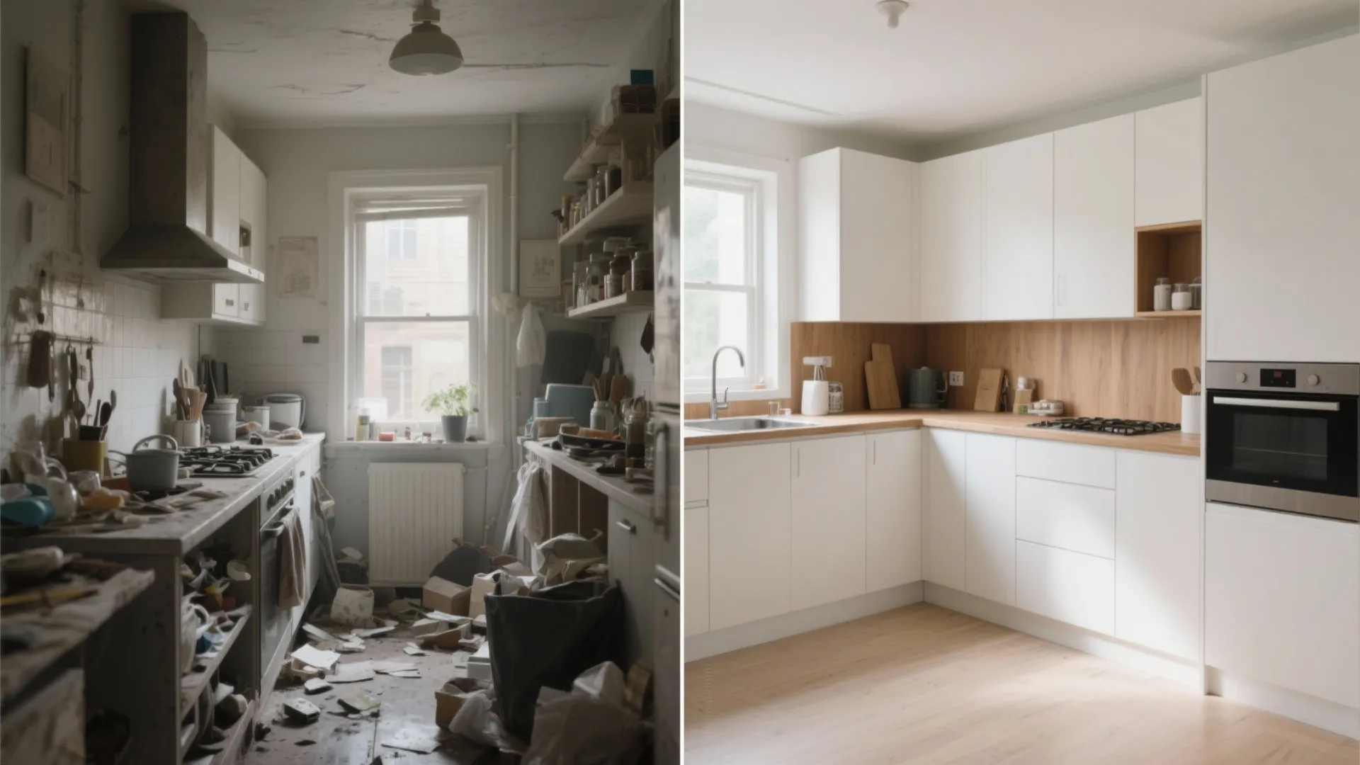 Flexible L-shaped kitchen layouts in compact apartments