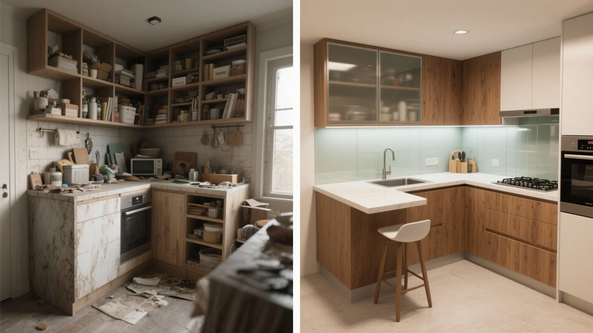 3) L-Shaped Layout for Ergonomics