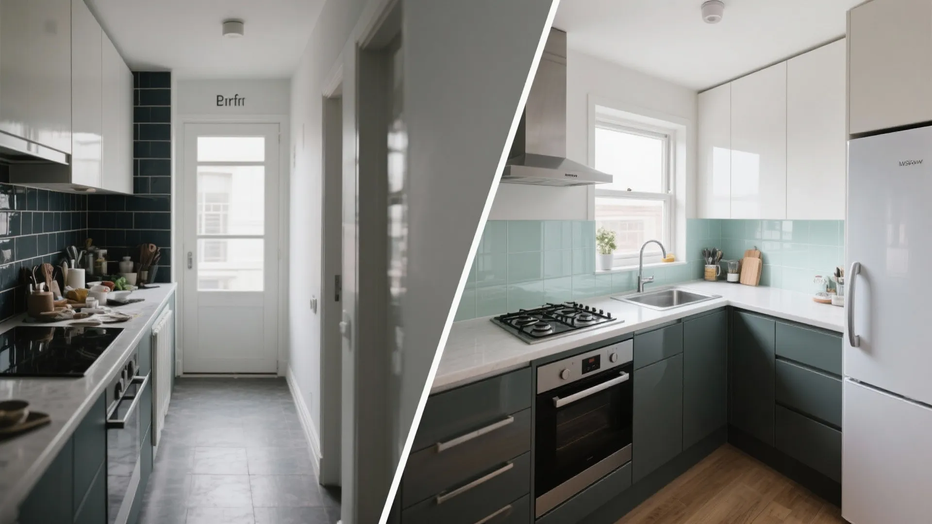 L-Shaped Layout With a Work-Triangle Tweak