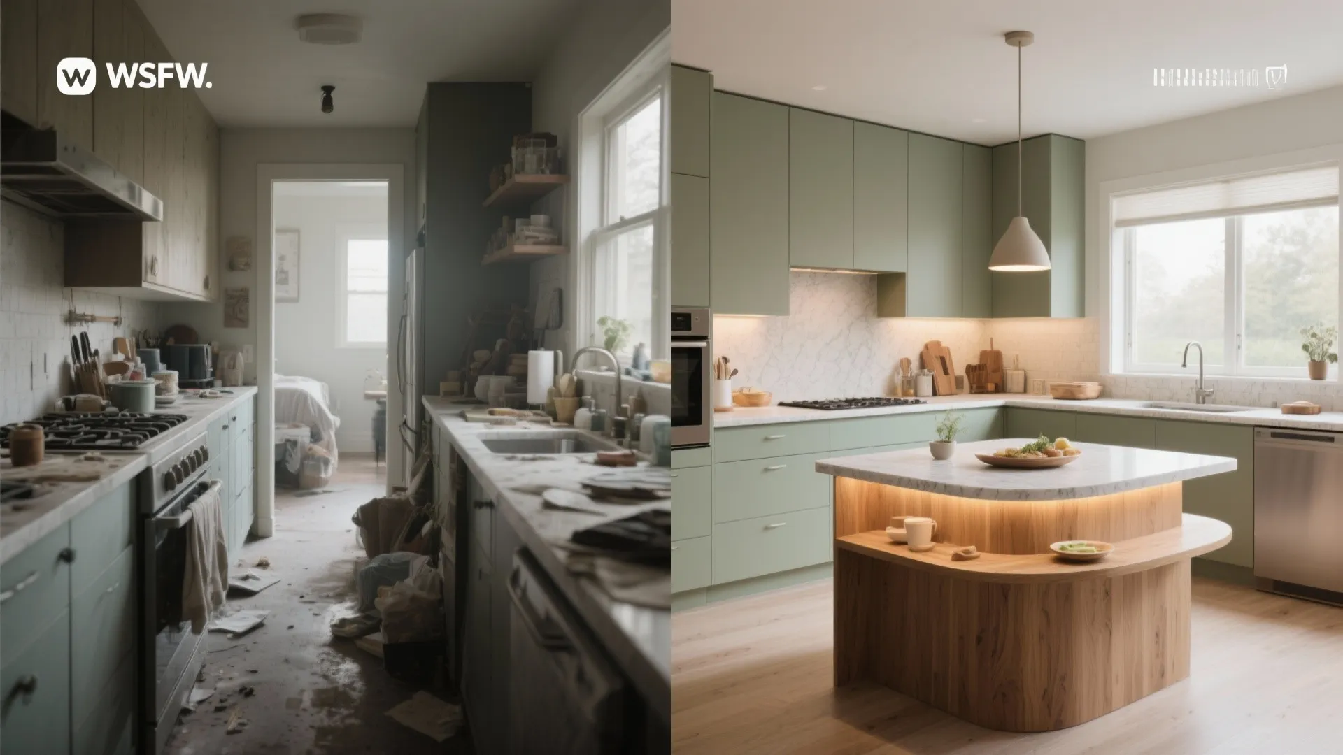 L-Shaped Layout that Respects the Work Triangle