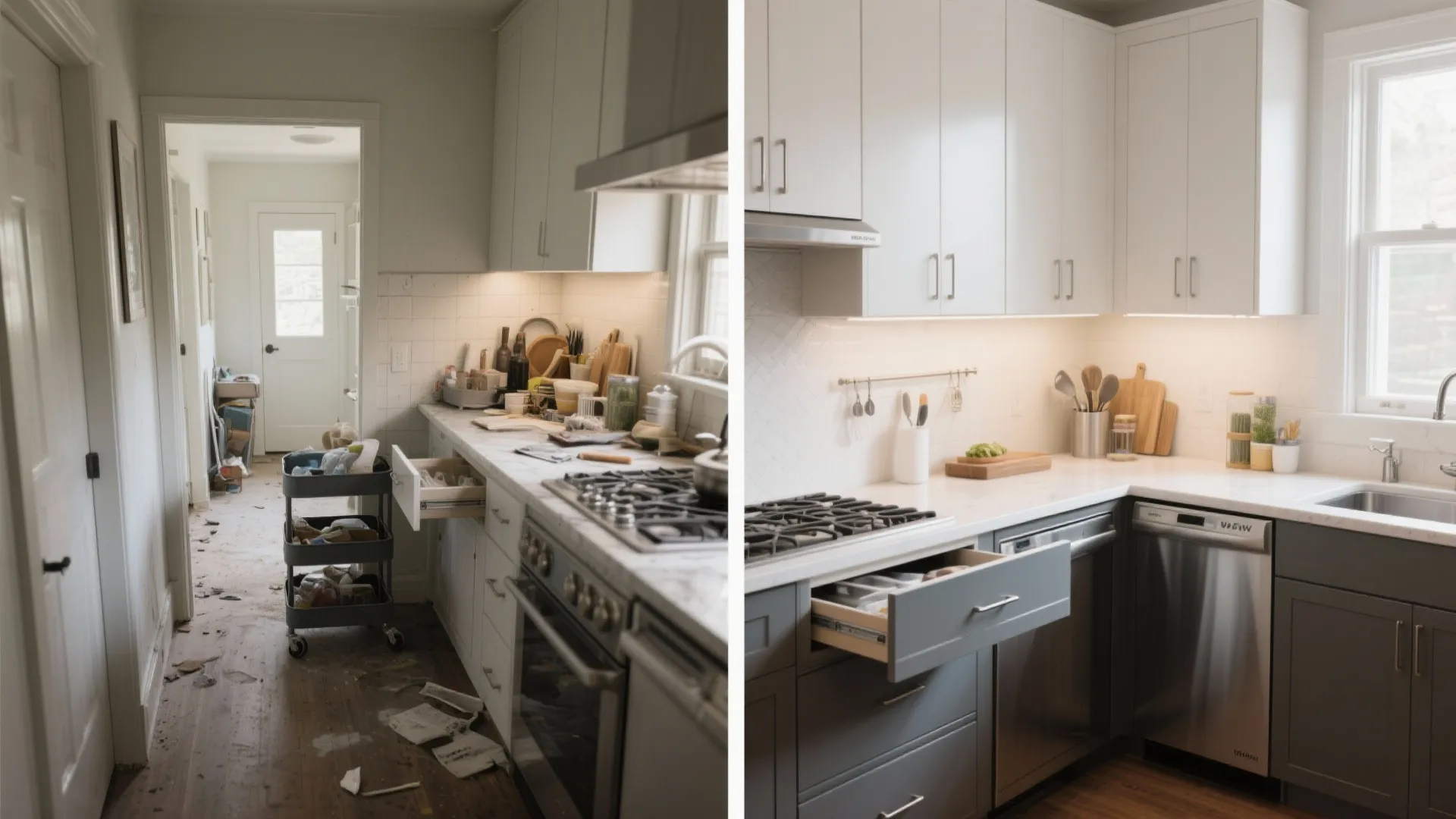 L-Shaped Layout to Maximize Counter Space