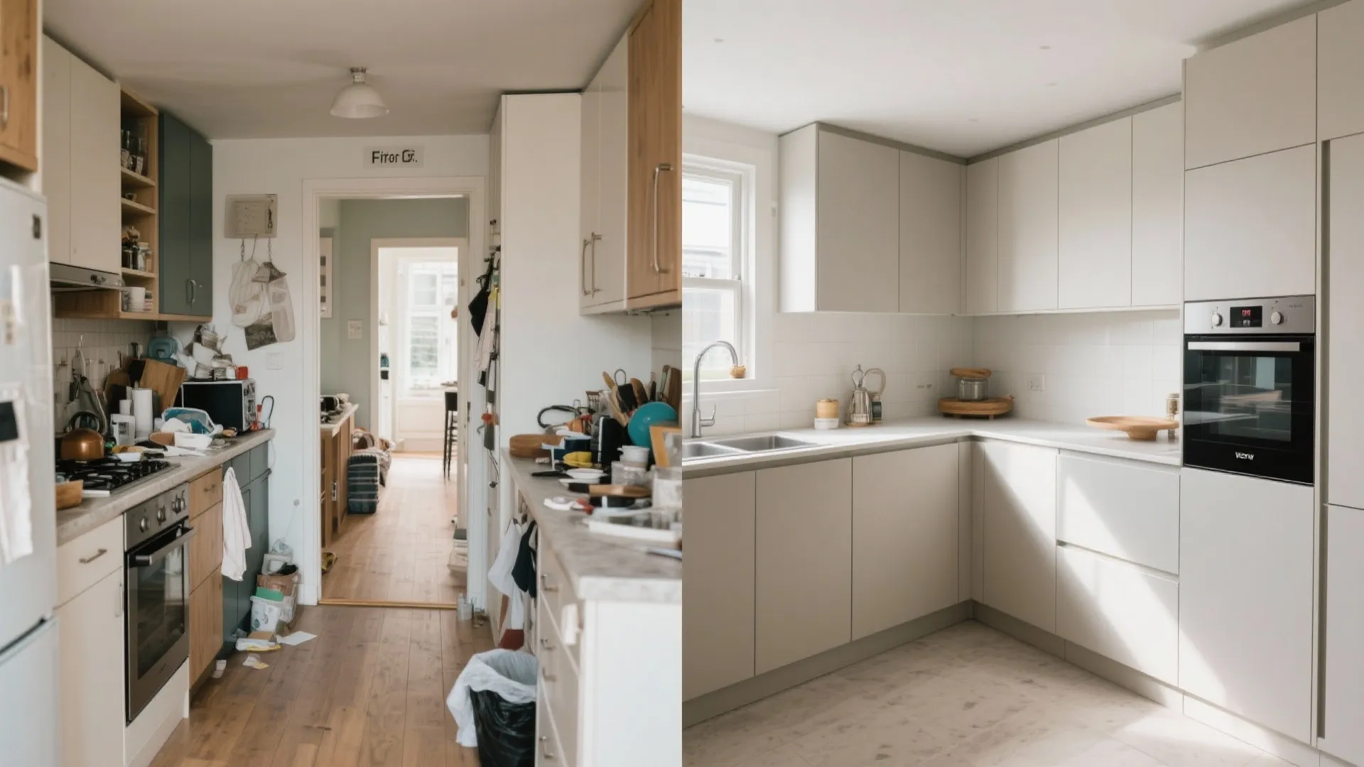 Smart L-shaped small kitchen layout