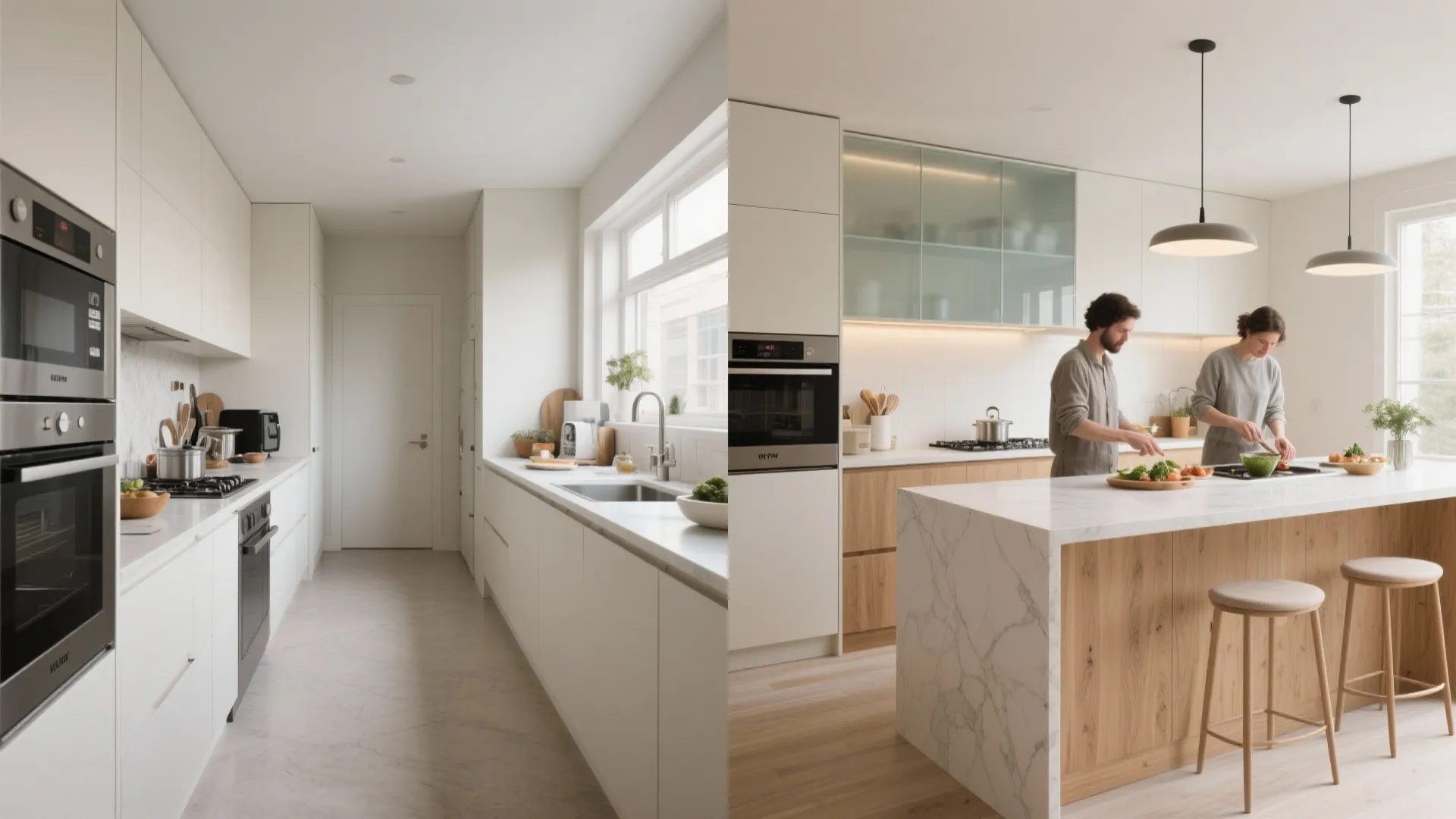 L-Shaped Kitchen to Free Counter Space