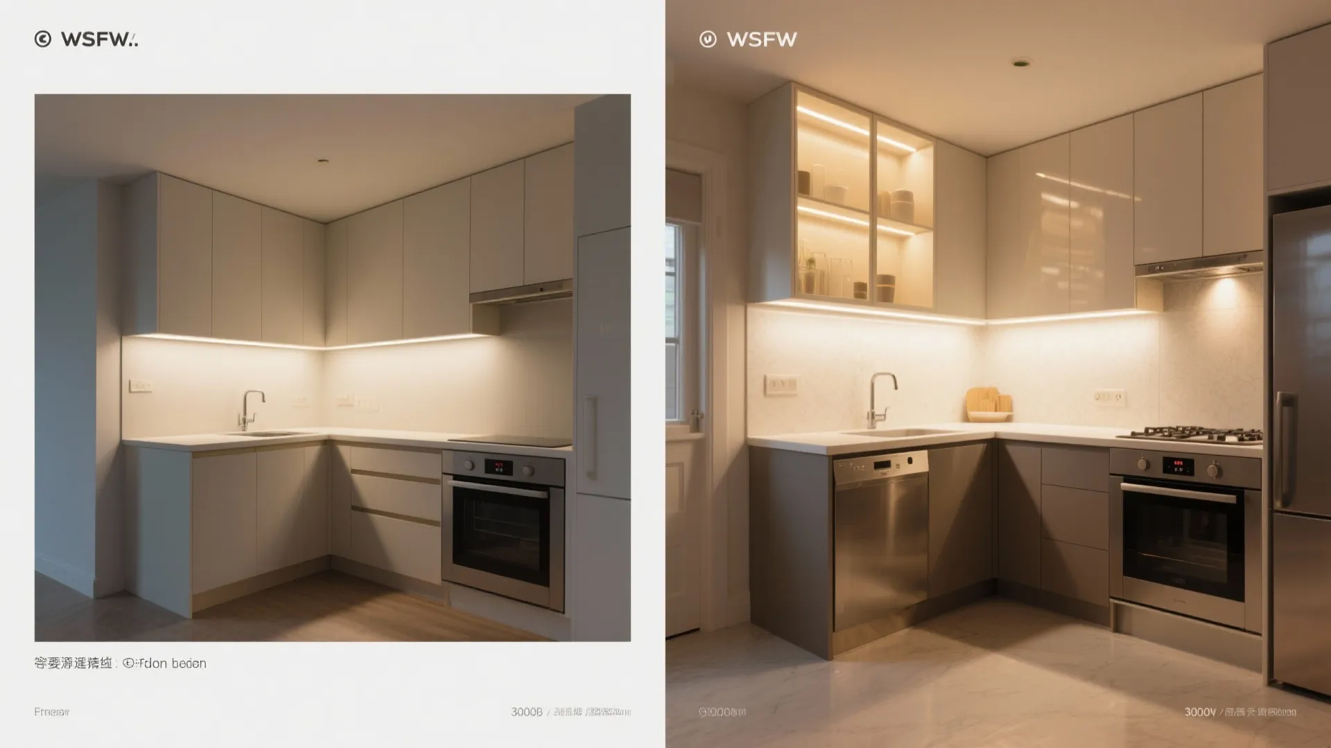 Lean L-Shaped Layout, Layered Light