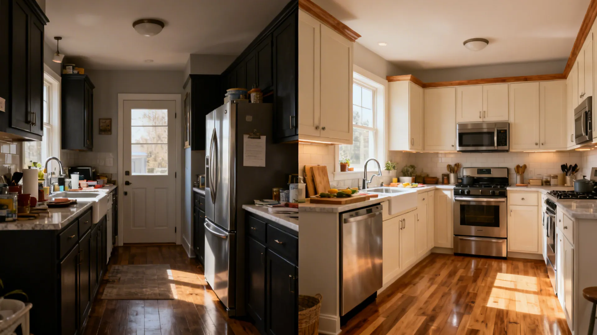 L-Shaped Small Kitchen Layout with Smart Work Zones