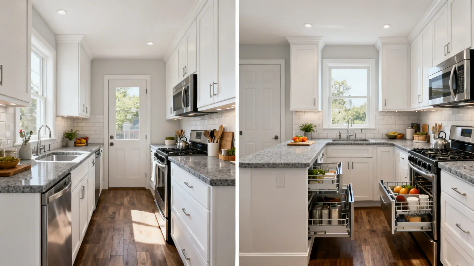 Compact L-Shape Zoning (with Real Counter Gains)