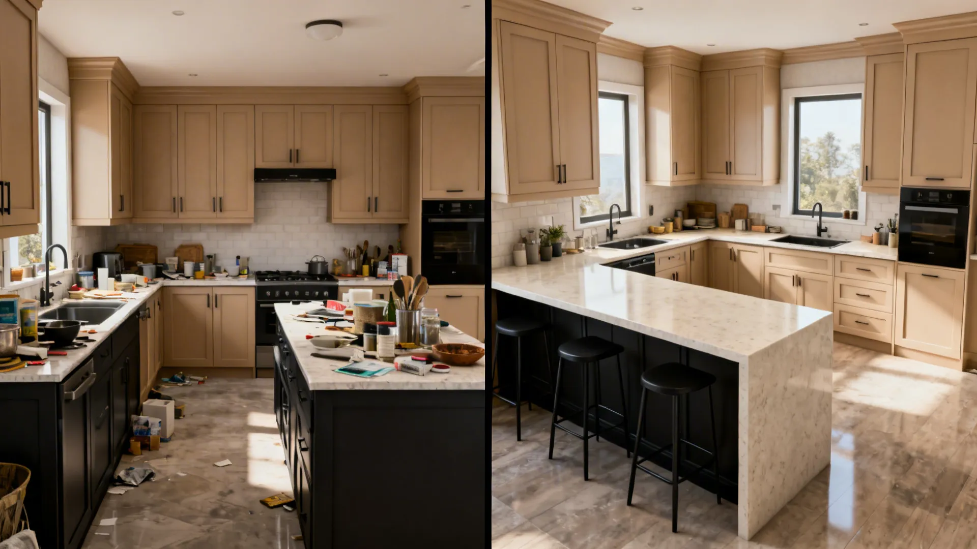 L-shaped compact layouts that prioritize movement