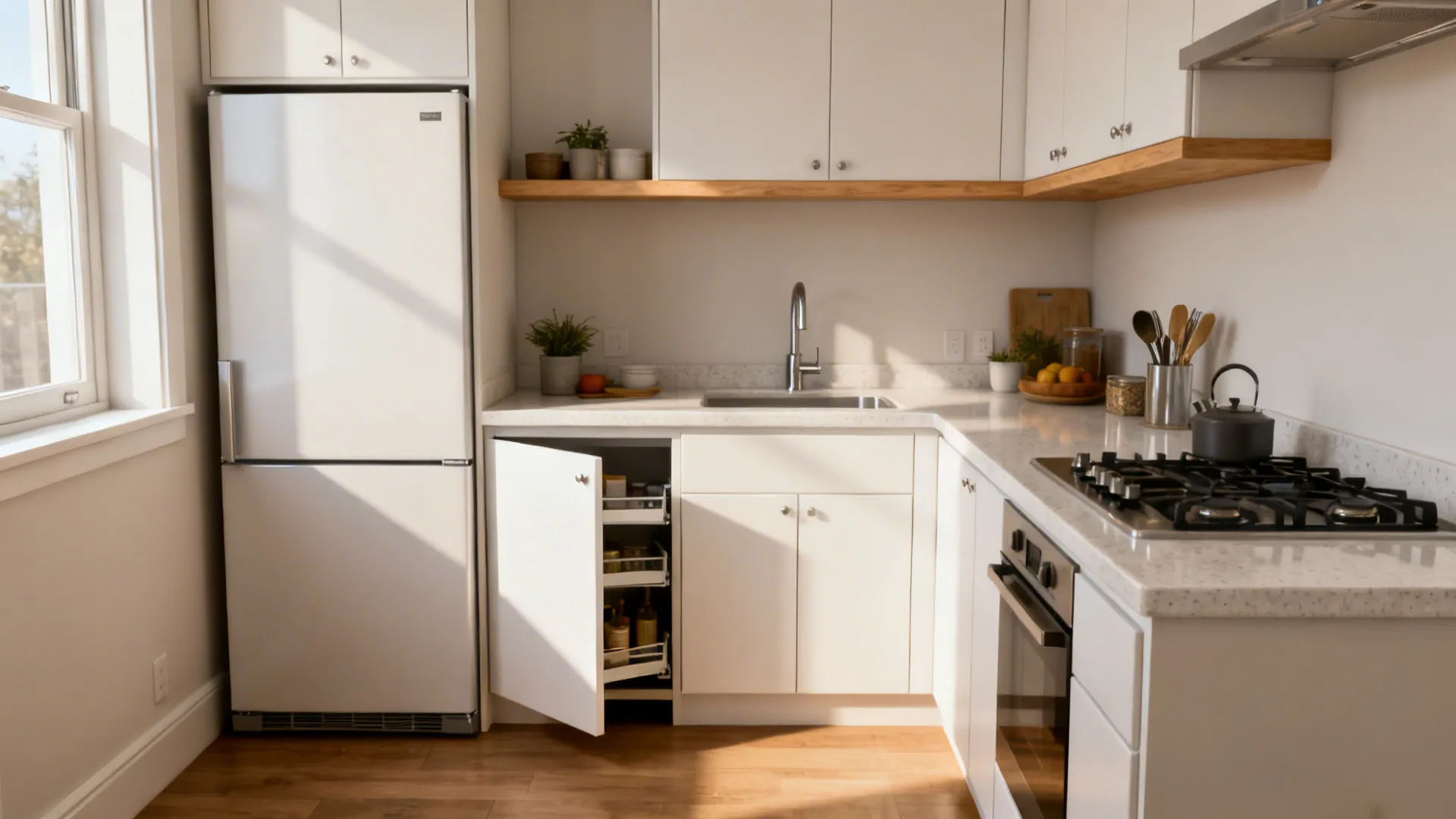 L-Shaped Layouts that Free Up Counter Space