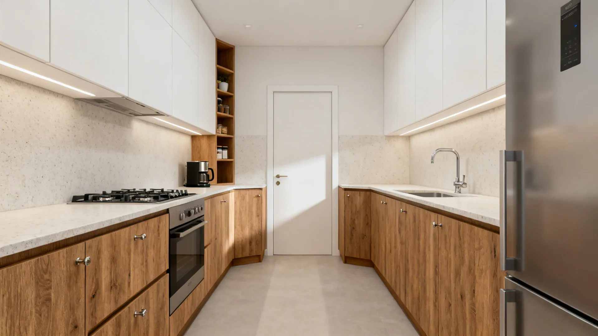 L-shape layouts that unlock counters