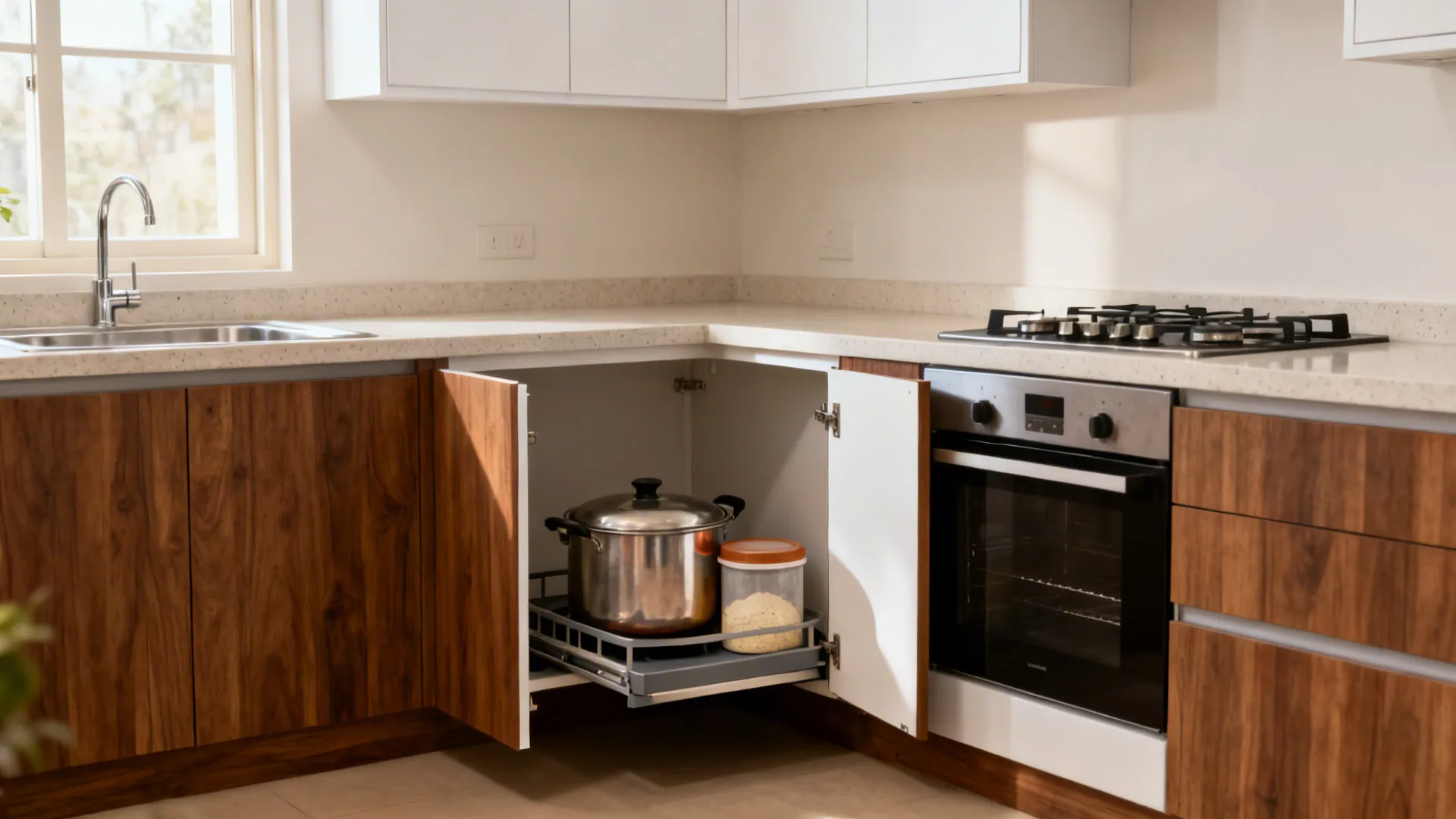 L-Shaped Workflow with Corner Solutions