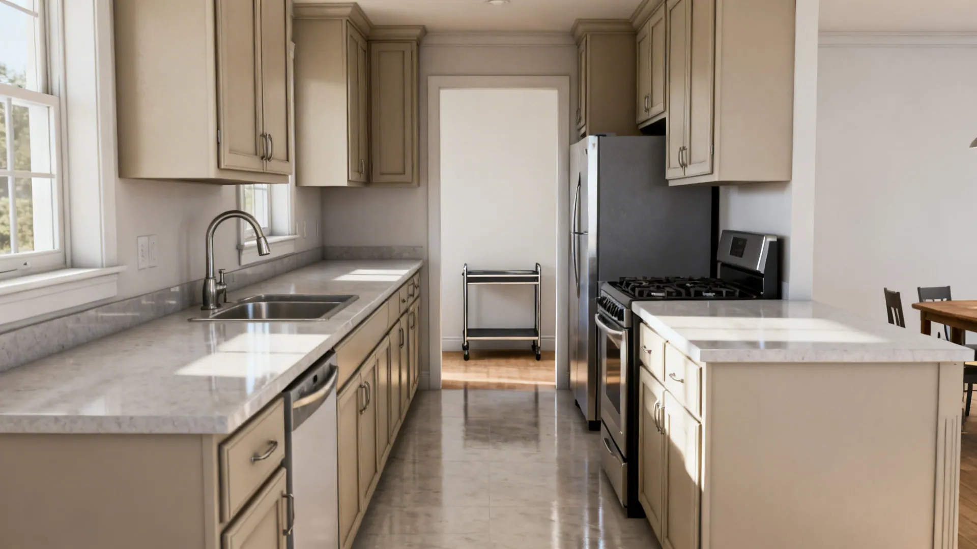 L-shaped layouts to unlock counter space