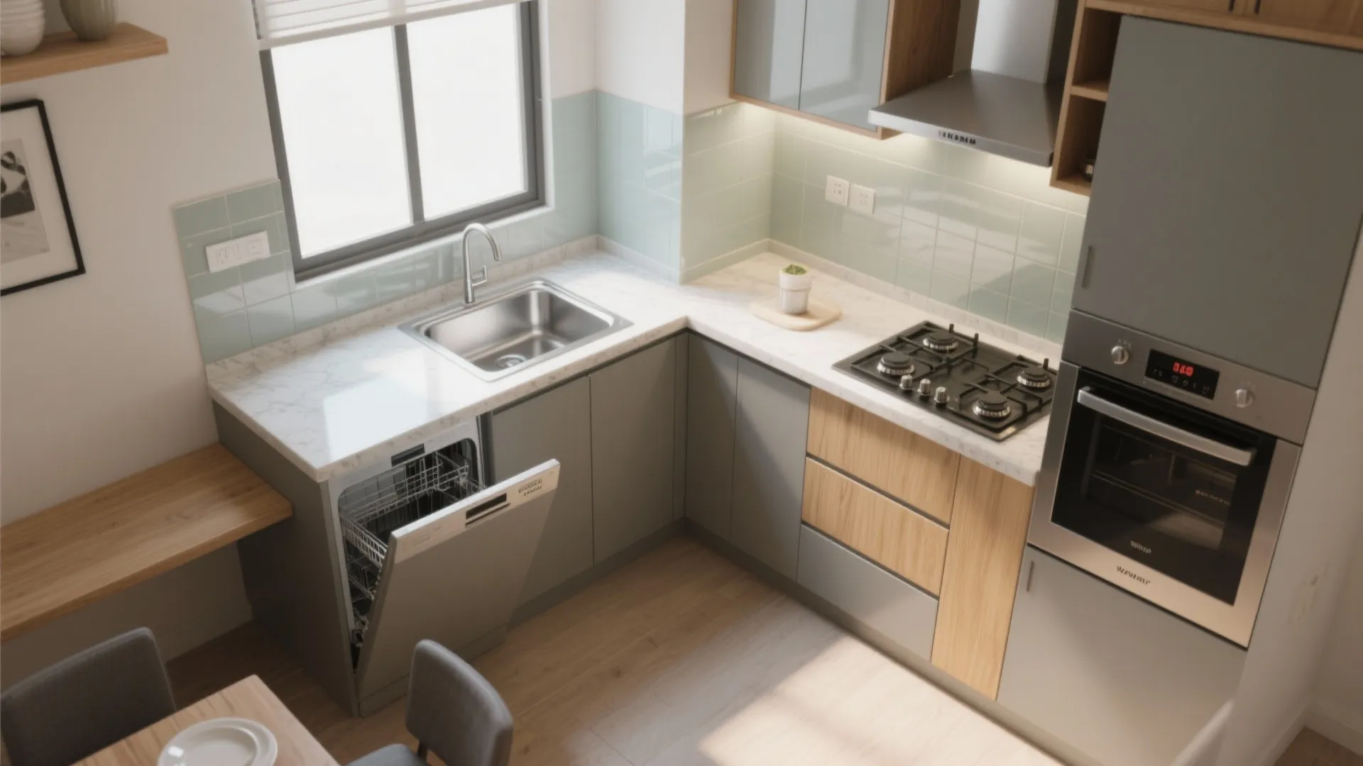 L-Shaped Kitchen Layout to Unlock Workflow