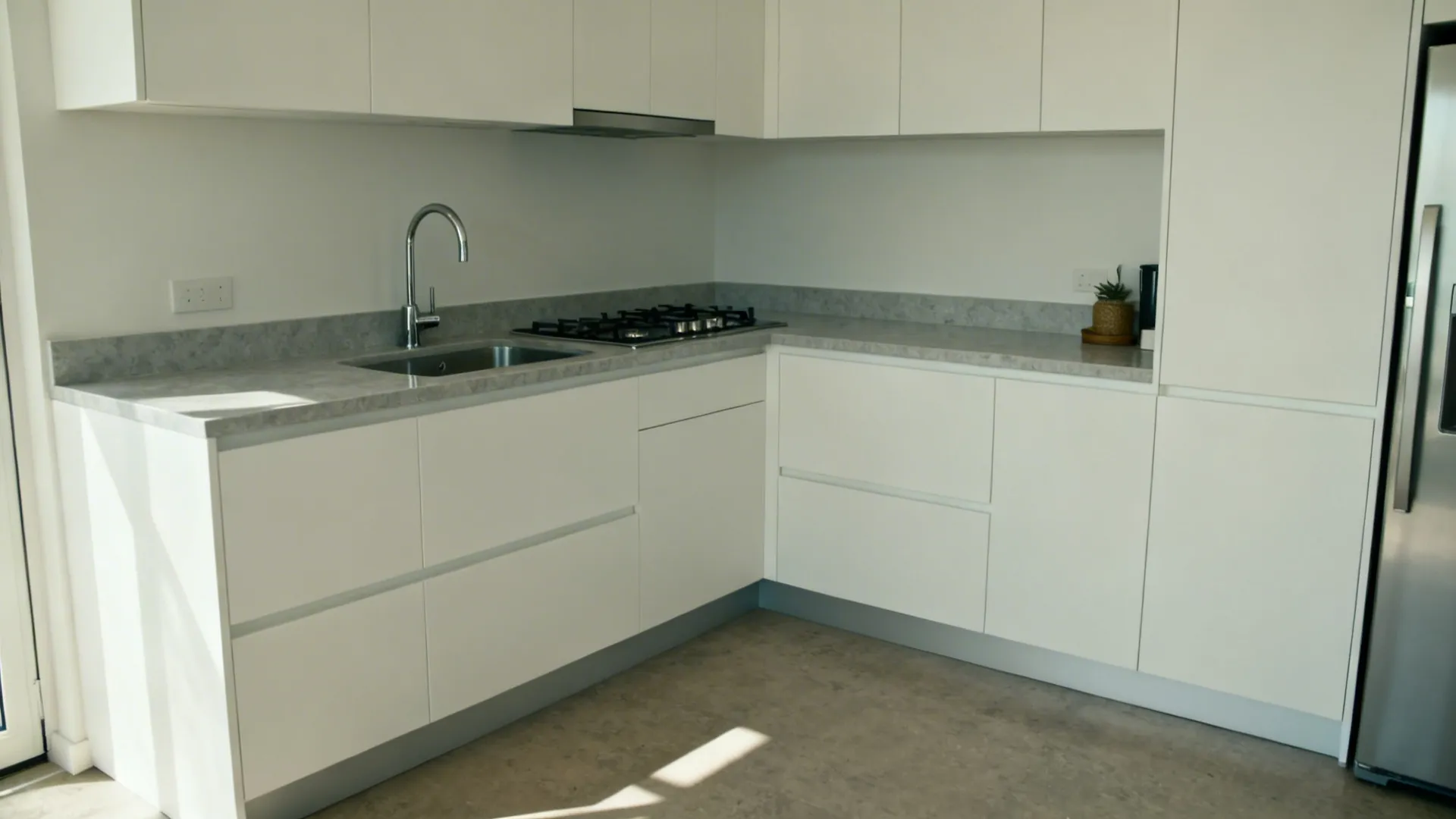 Compact L-Shape with Work Triangle Discipline