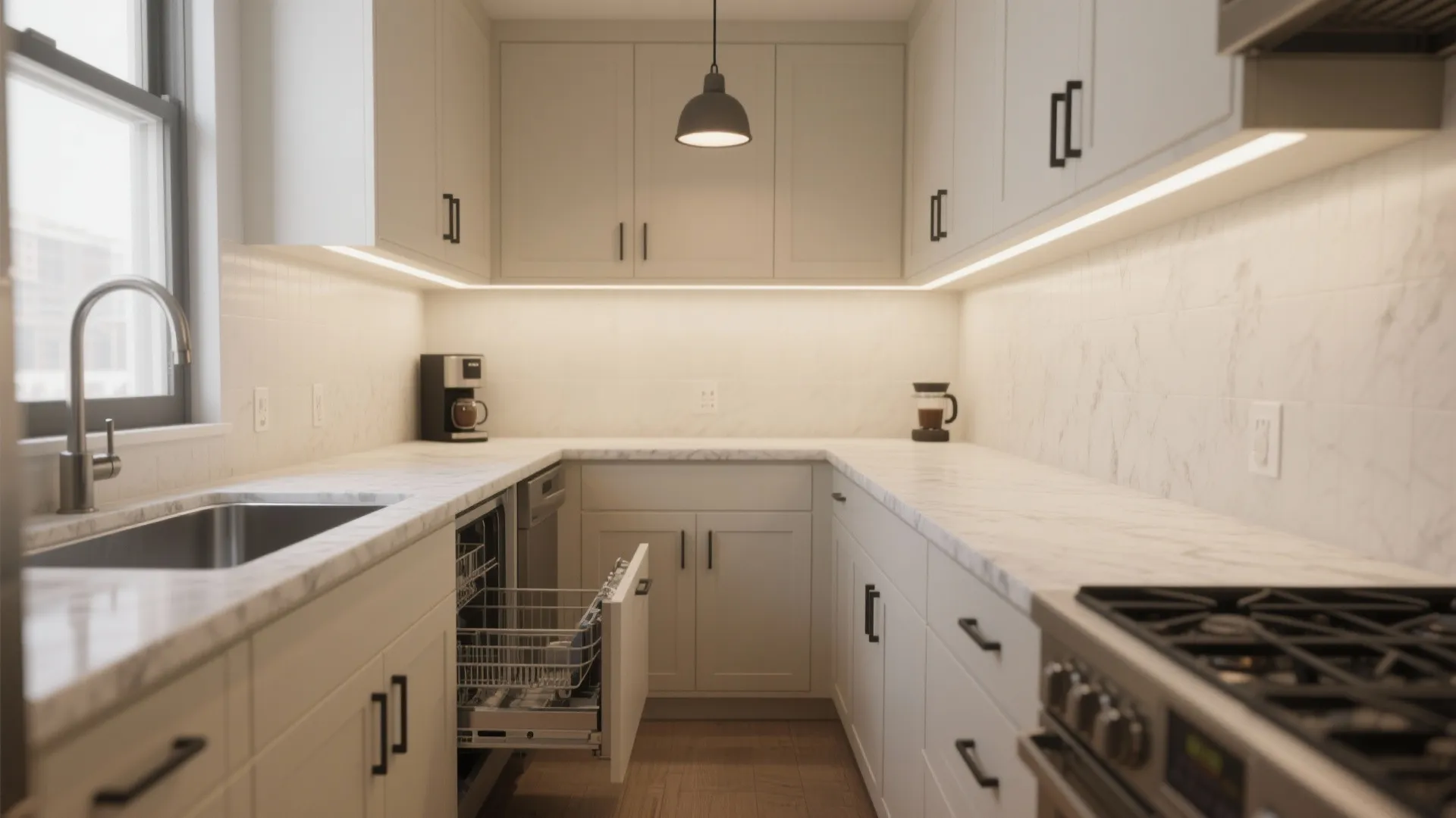 L-Shaped Layout: Compact Flow That Frees Counter Space