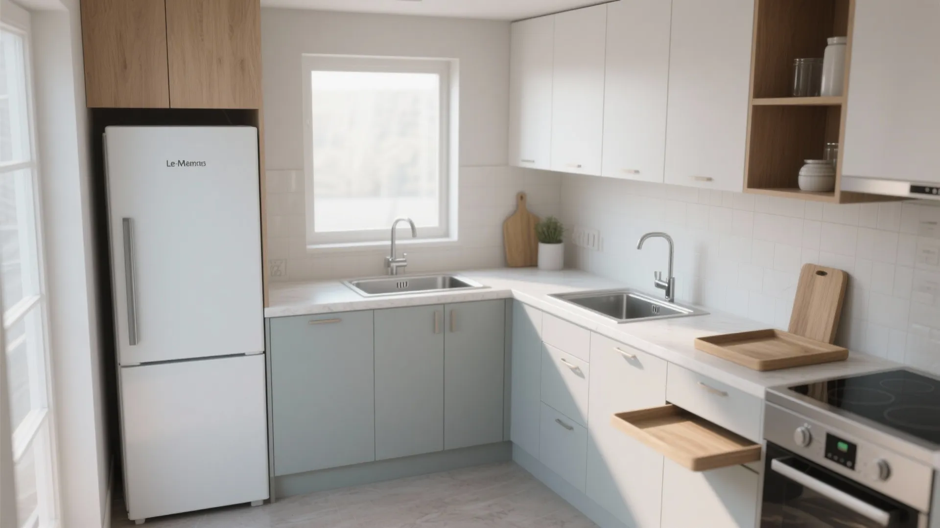 L-Shaped Layout to Unlock Counter Space