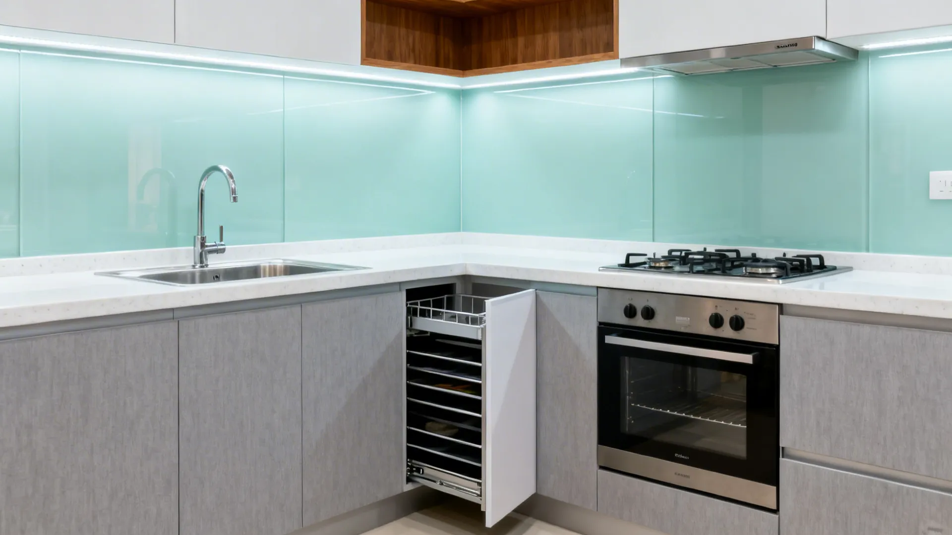 L-shaped layouts that squeeze more counter