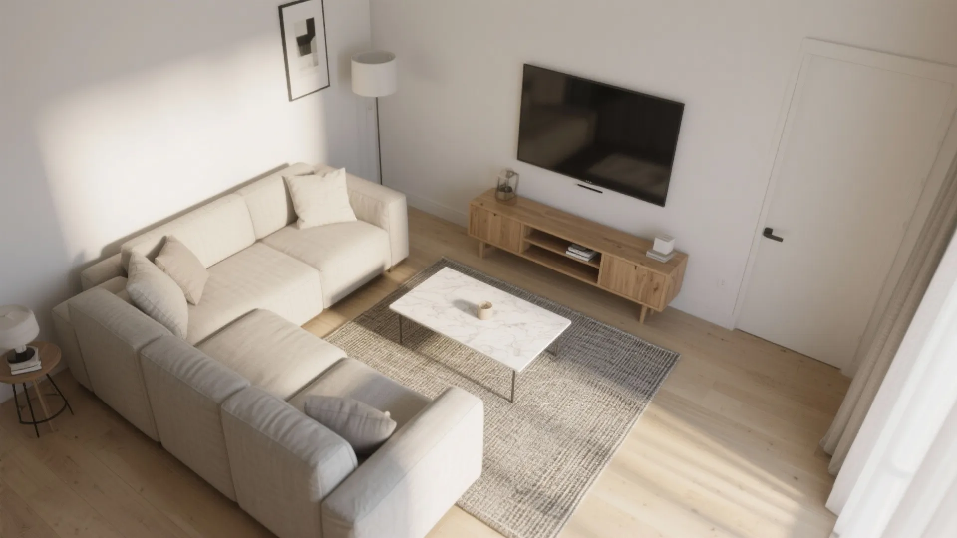 L-Shaped Living Room Layout