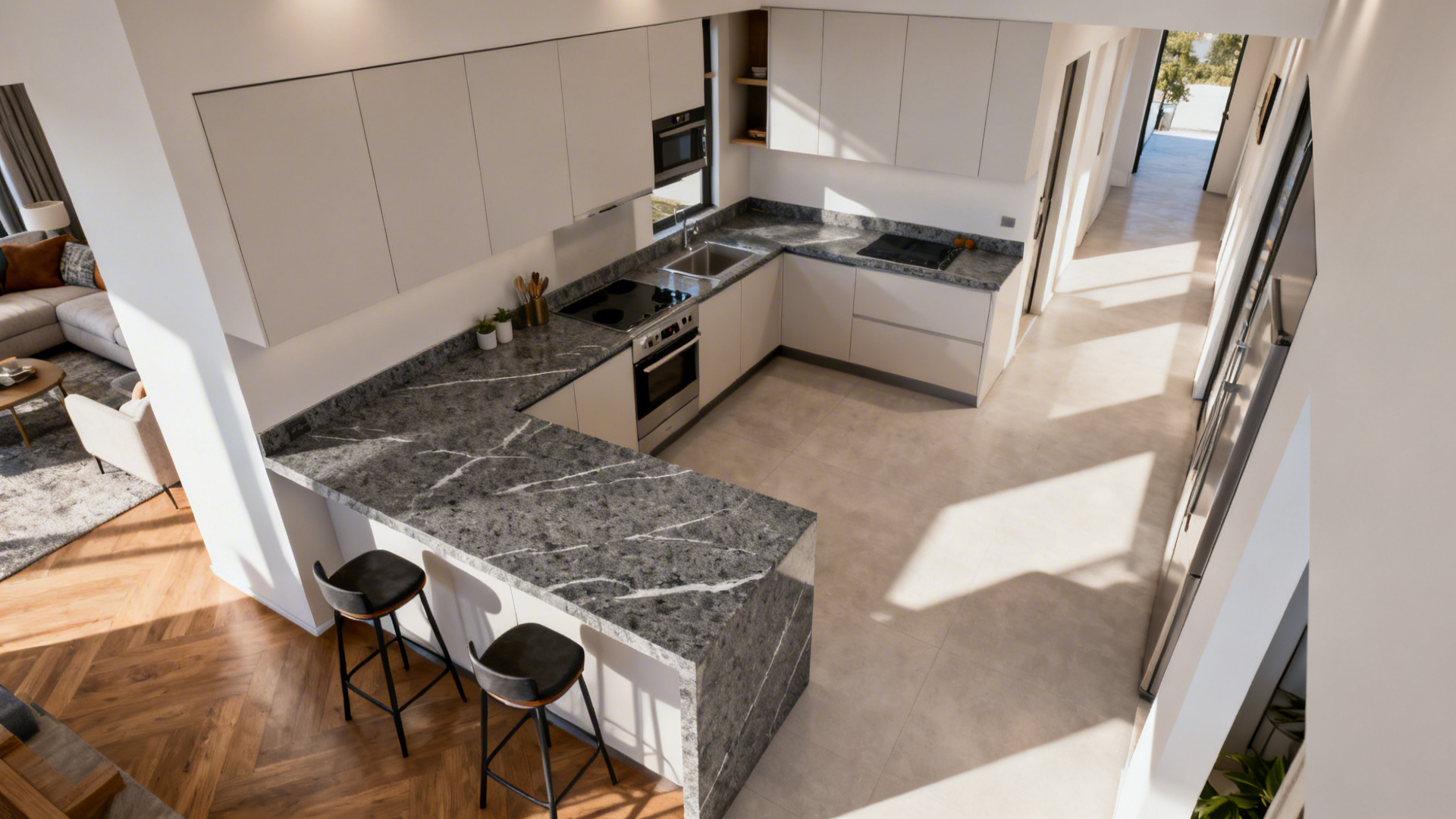 Small Drawing Room Kitchen? Granite Design Fixes That Add Space