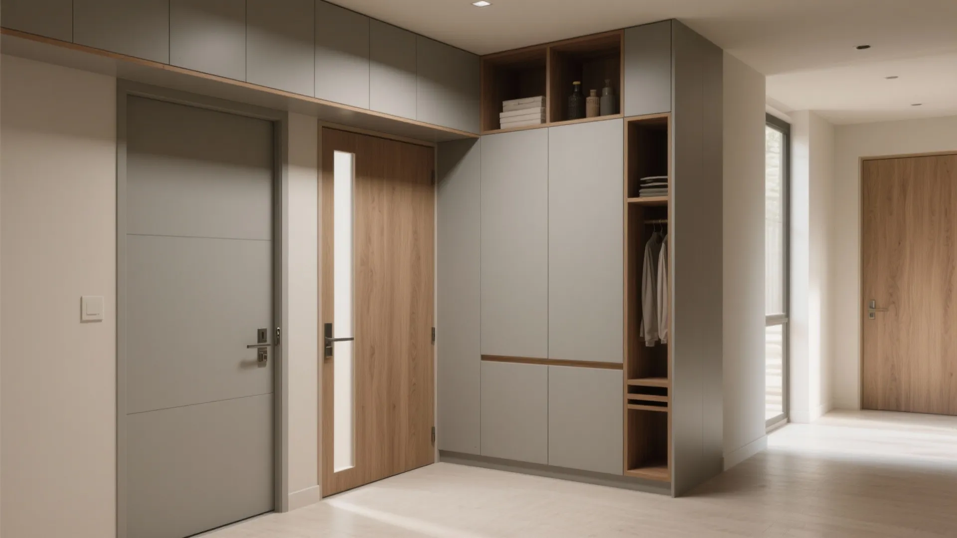 Floor-to-Ceiling Modular System (Corner or L-Shape)