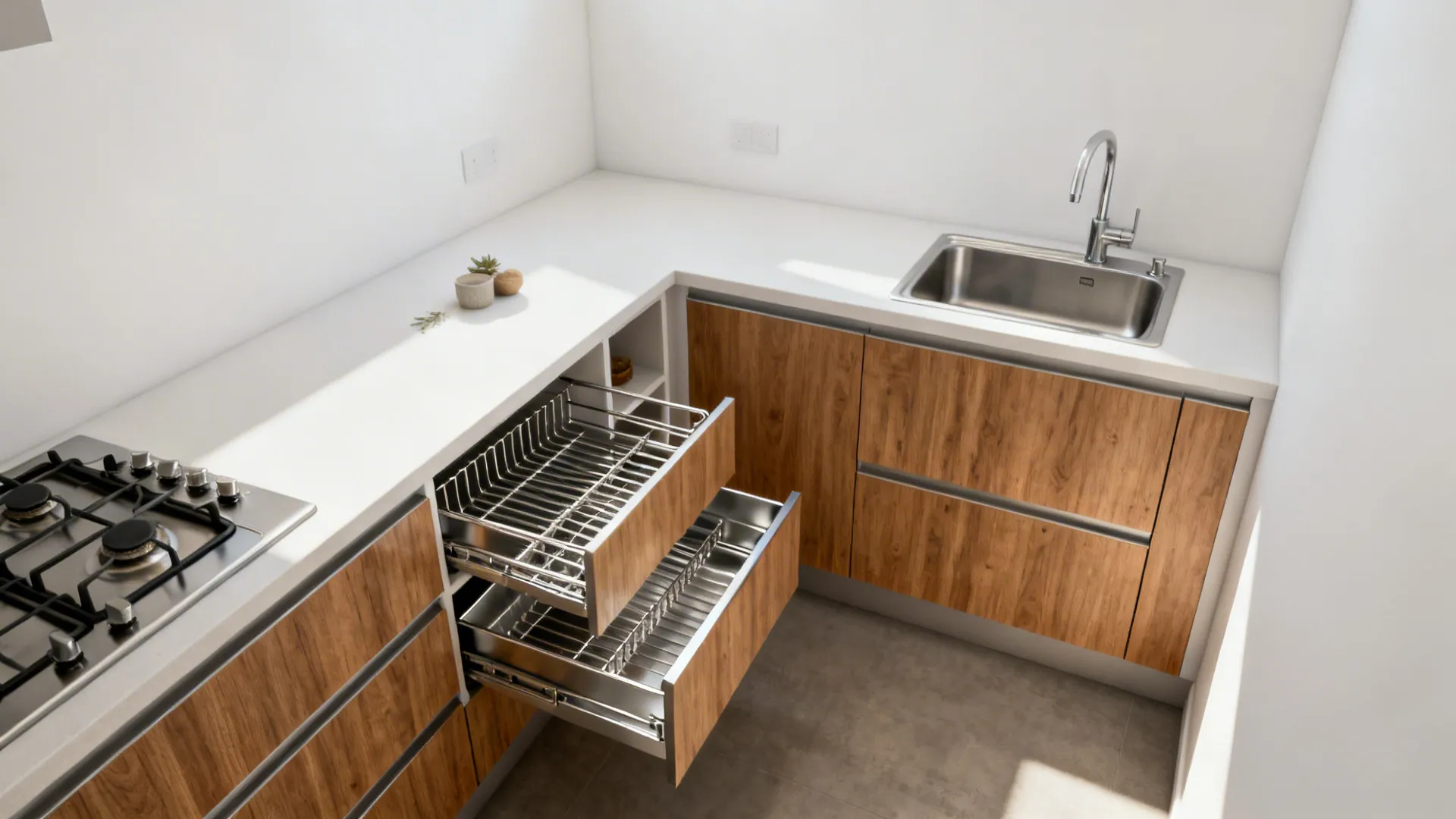 Ergonomic L-Shape to Unlock Countertop Flow