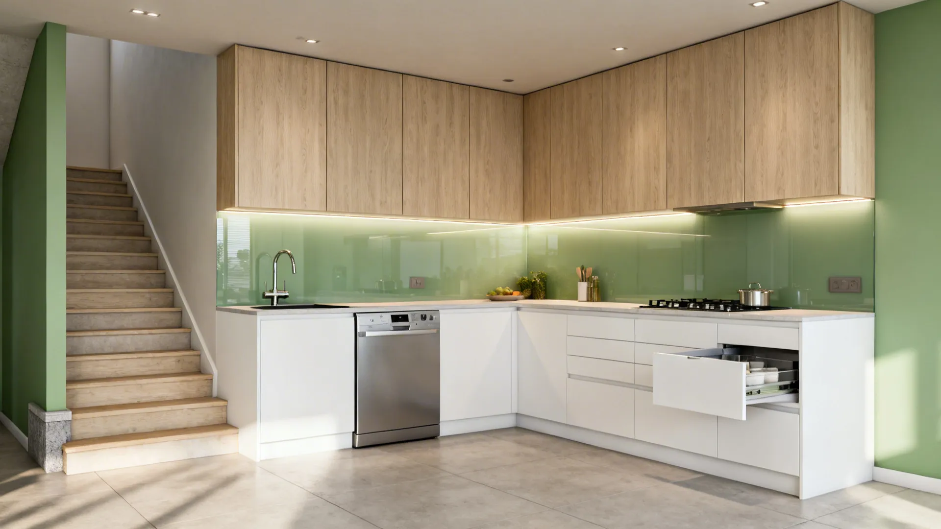 L-Shape that Respects Stair Flow