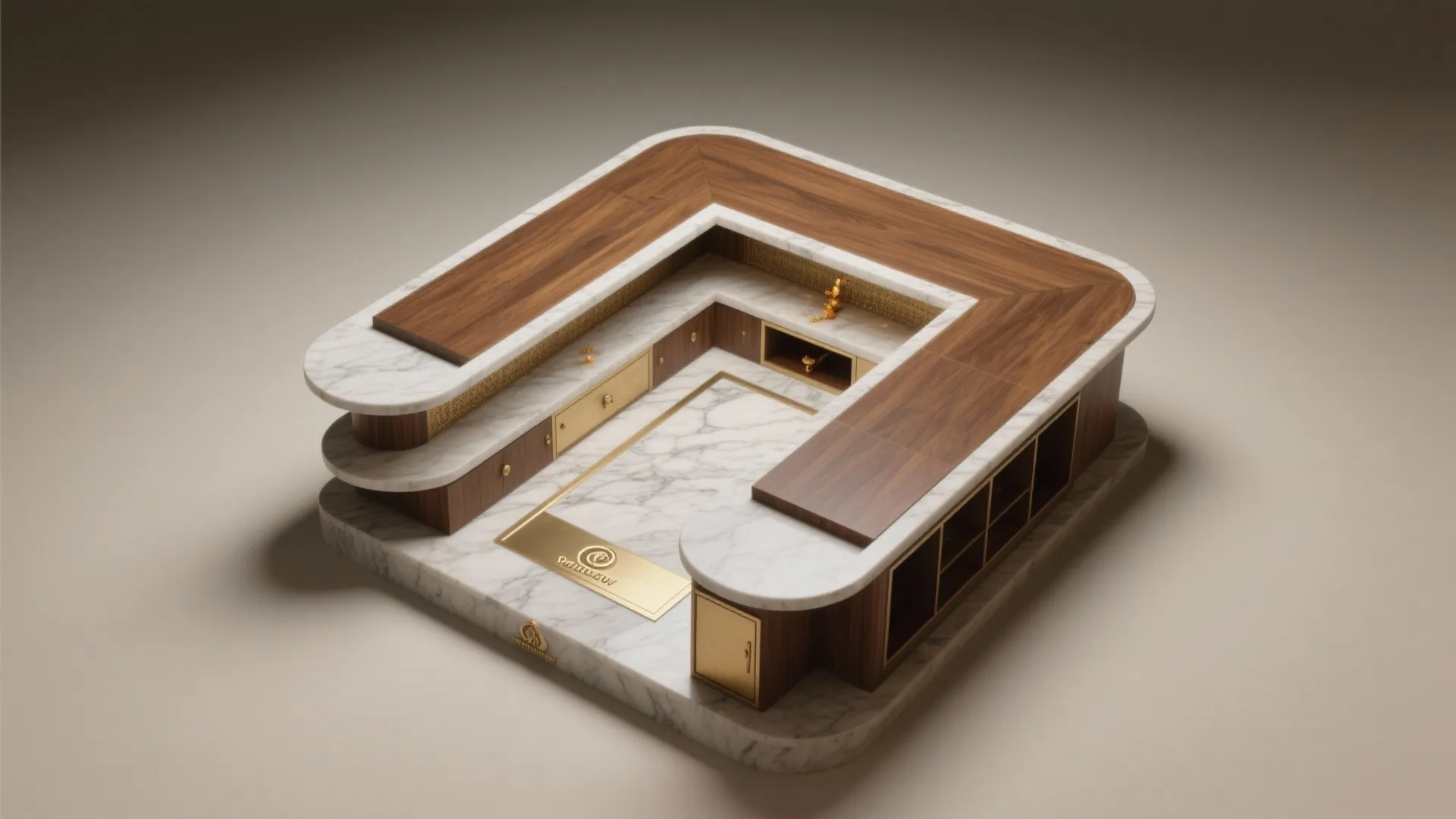 Corner or L-Shaped Alcove That Frees Floor Space