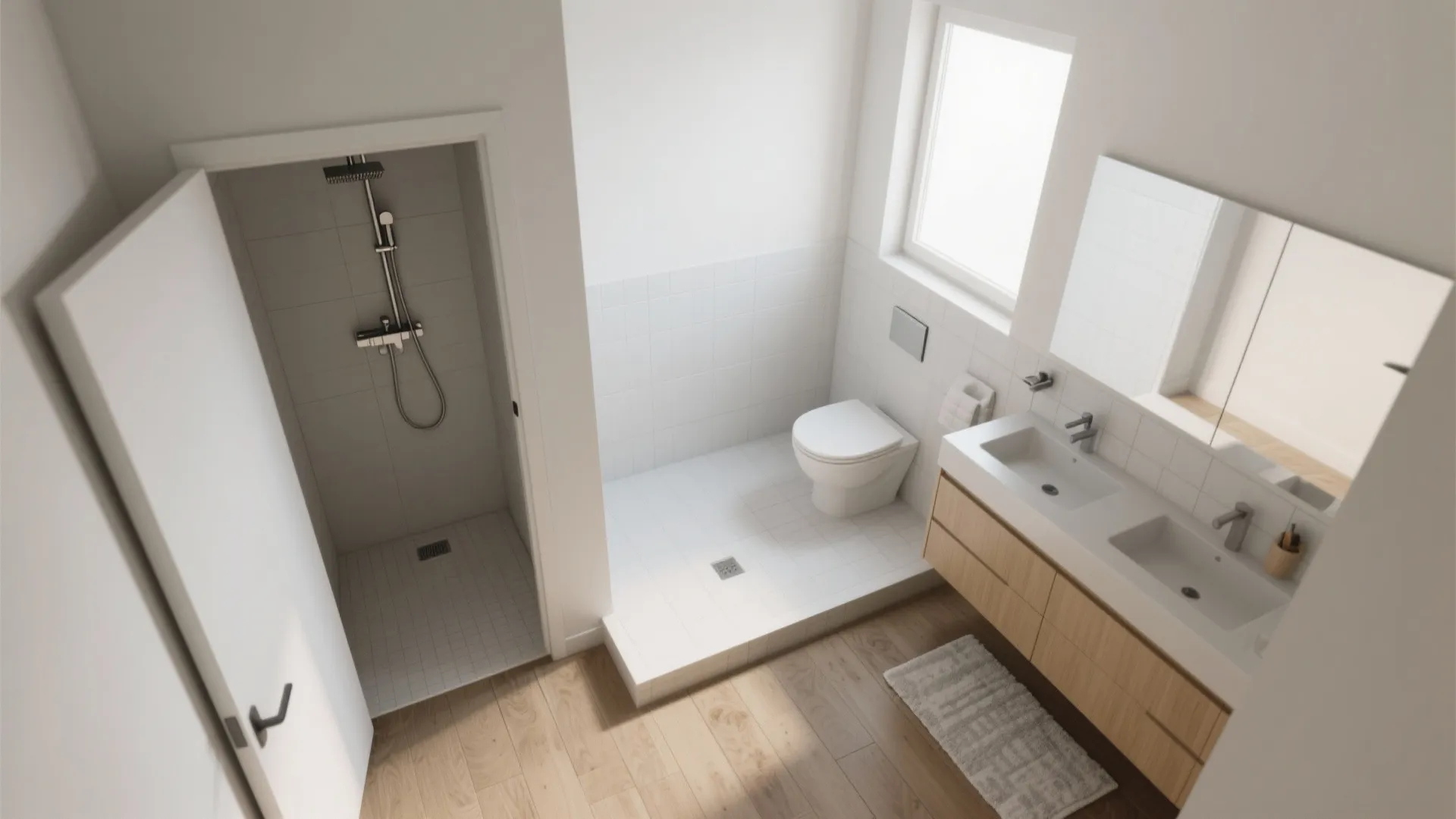 L-shaped micro-bath layouts that flow