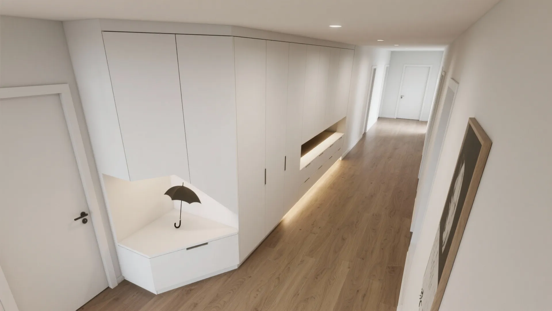 L-shaped and niche-built cupboards that conquer corners