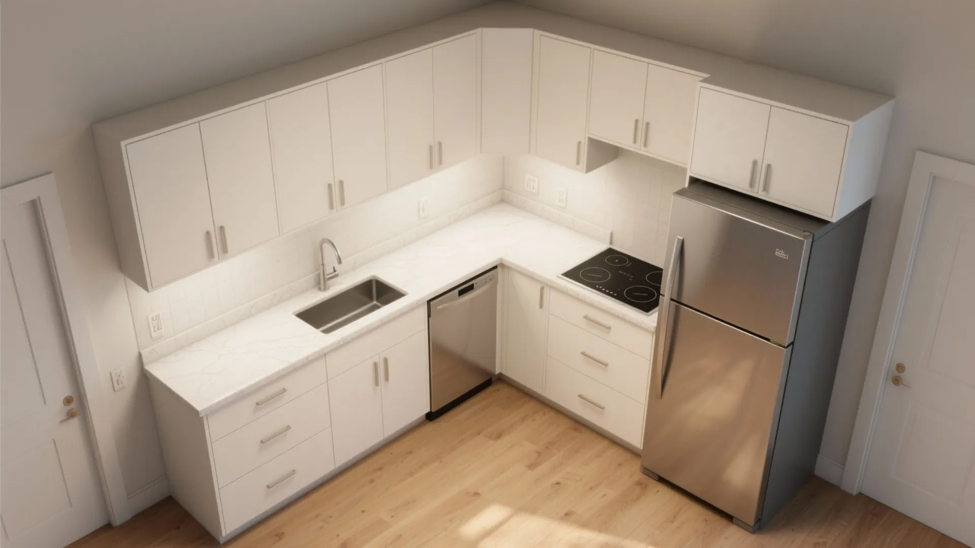 L-shaped layout that works hard