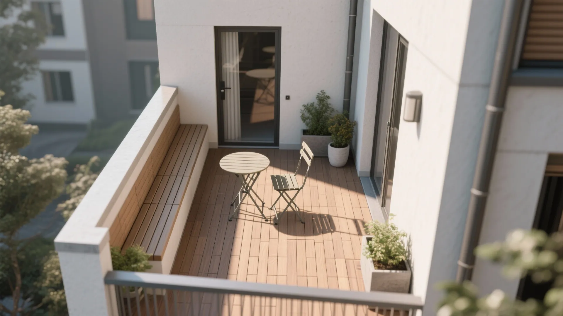 L-Shaped Corner Seating Layout