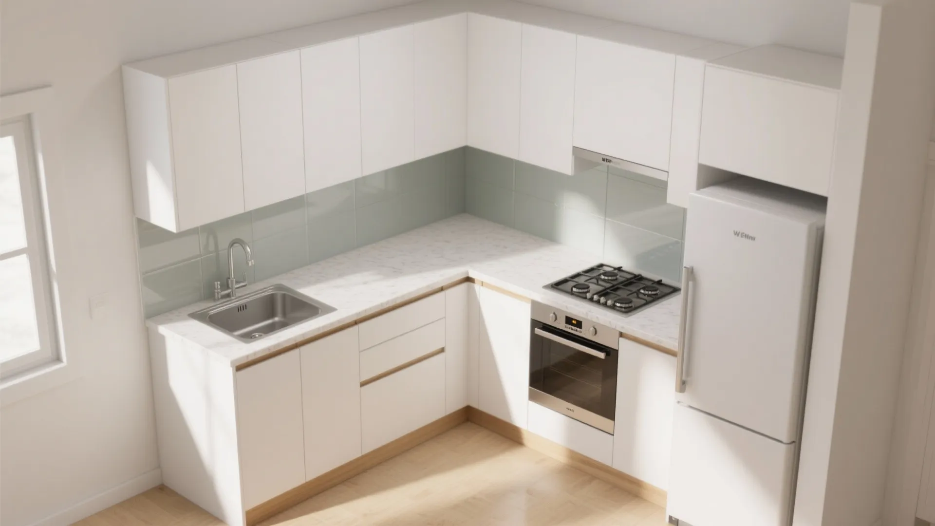 Smart L-Shaped Layouts for Tiny Kitchens