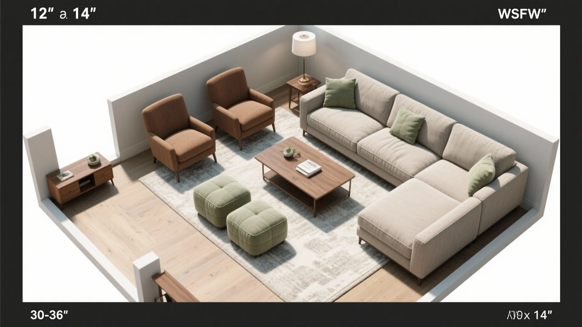 Slimline Sectional + Armless Pairings