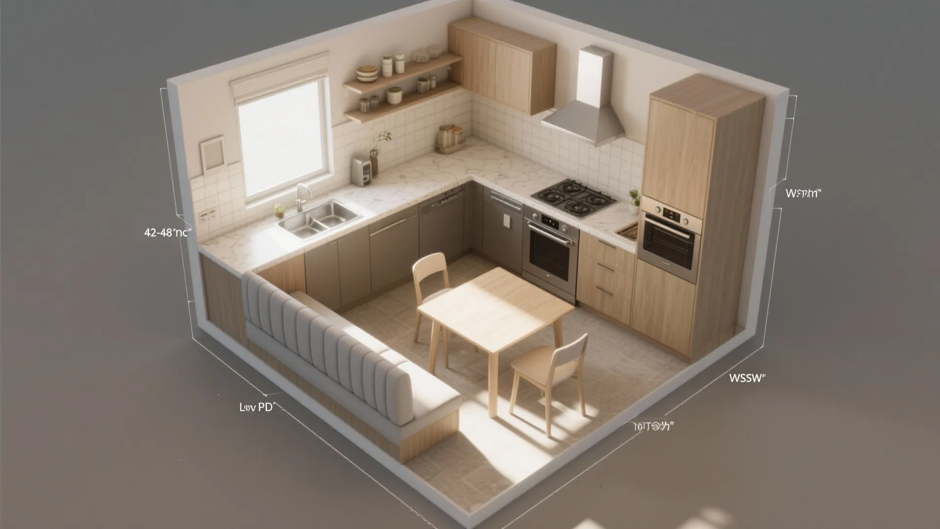 Compact L-Shaped Kitchen Diner That Works