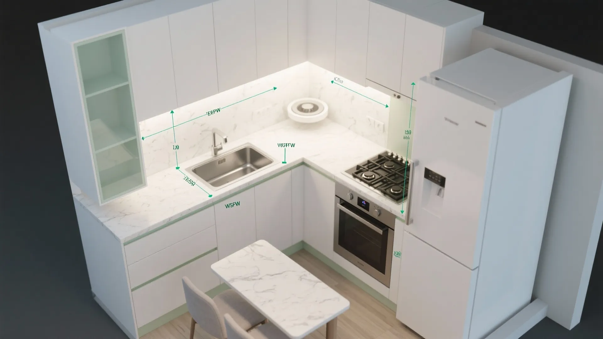 L-Shaped Layout to Unlock Counter Space