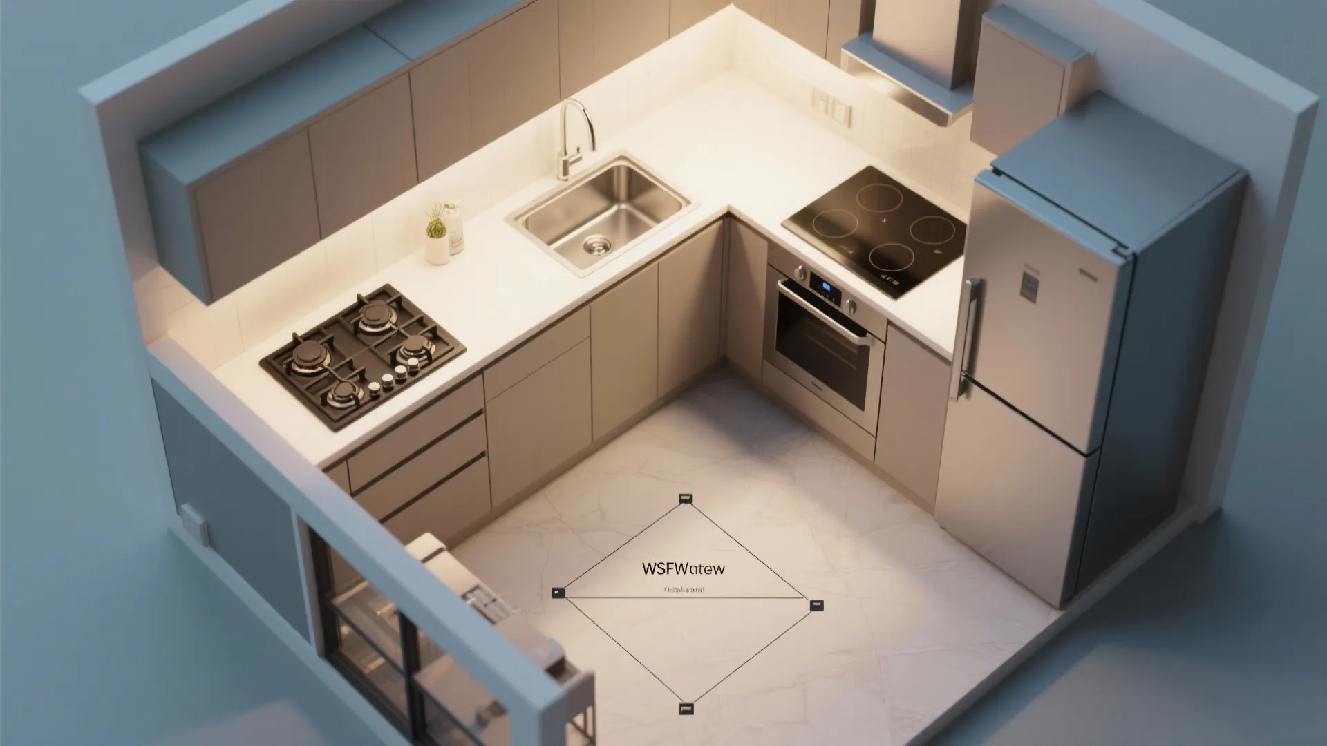 L-Shaped Layout for Corner Efficiency