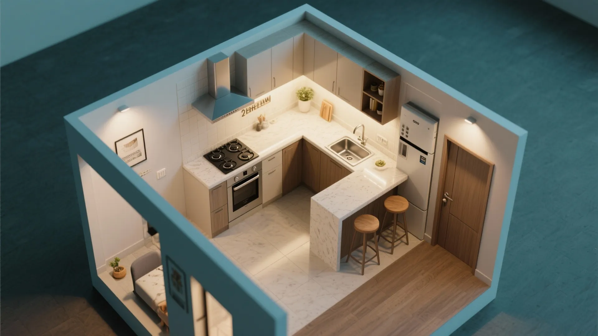 L-shaped layout that prioritizes flow, not just footage